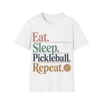 Eat Sleep Pickleball Repeat - Funny Pickleball Shirt