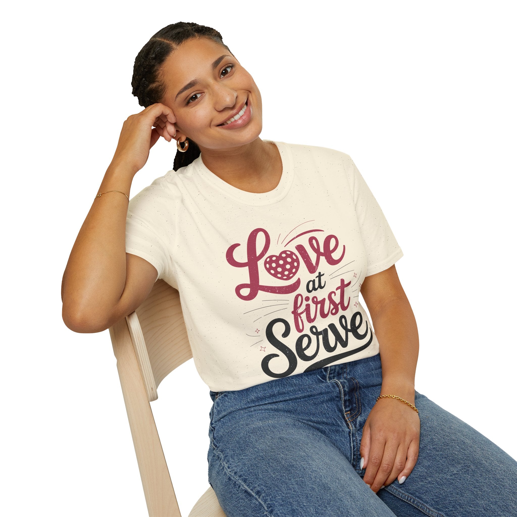 Love at First Serve - Pickleball Love T-Shirt