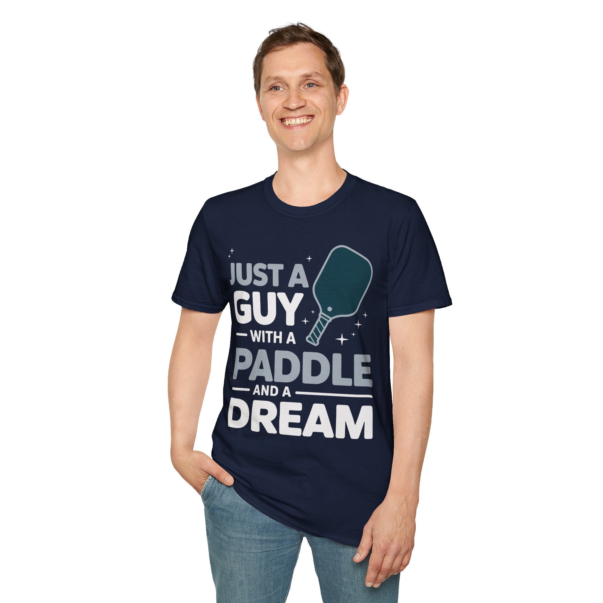 Just a Guy with a Paddle and a Dream - Pickleball Tee