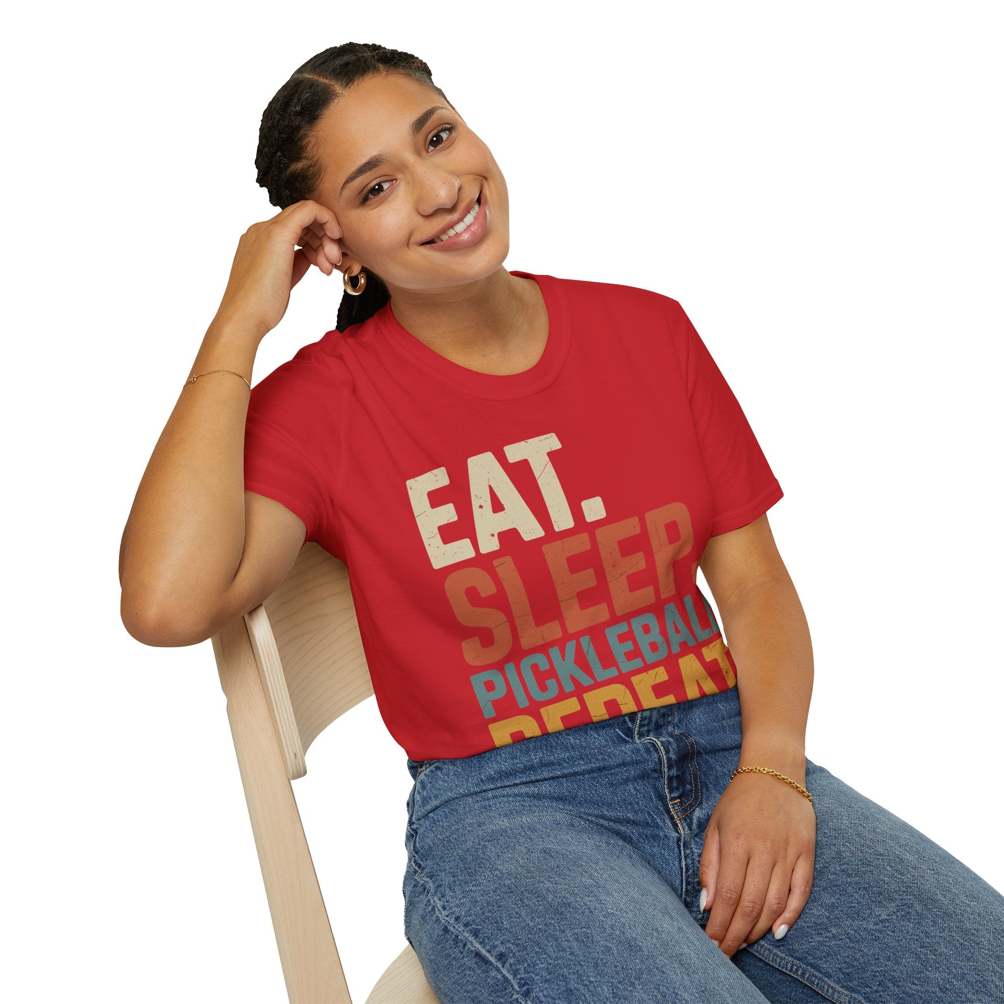 Eat Sleep Pickleball Repeat - Funny Pickleball Shirt