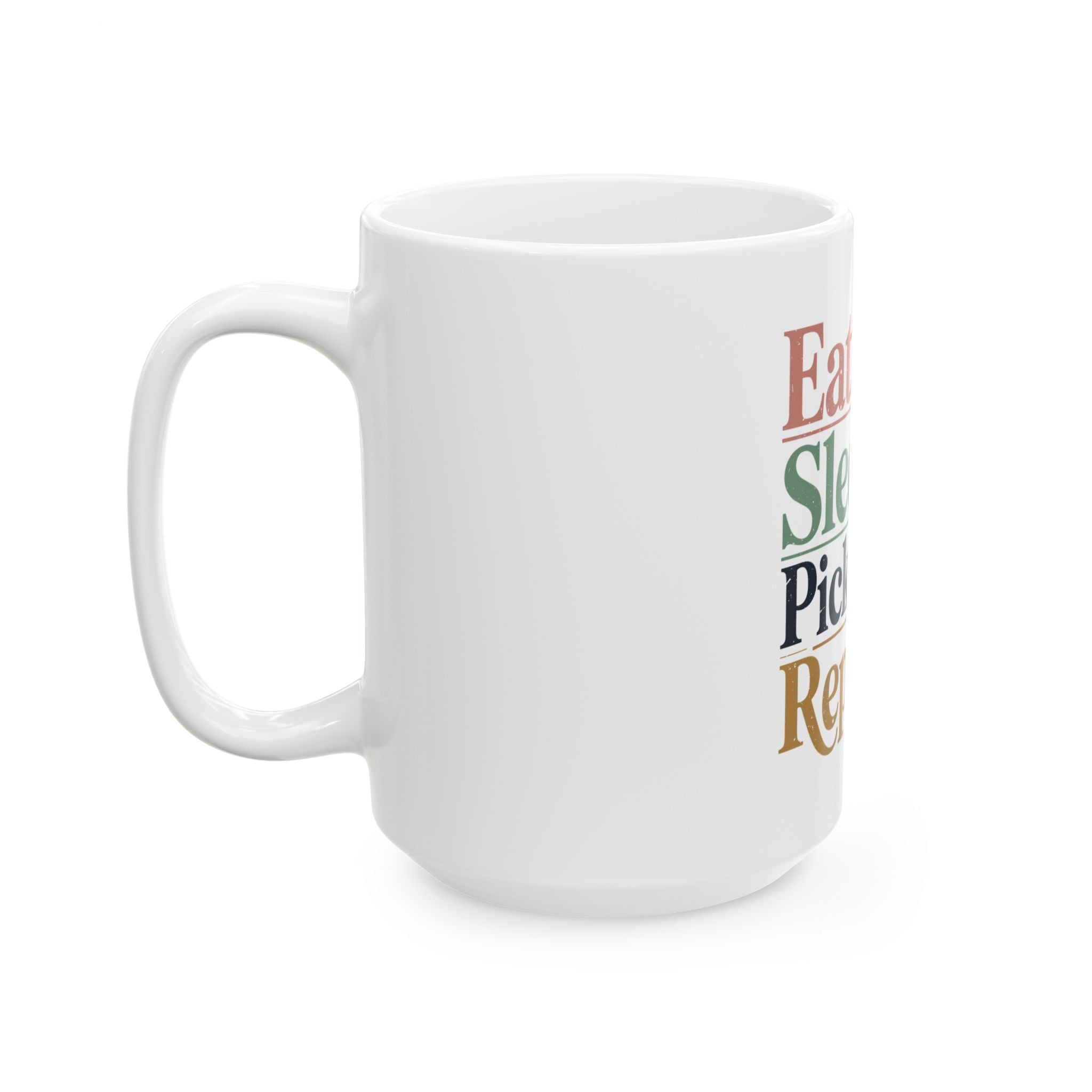Eat Sleep Pickleball Repeat Ceramic Mug