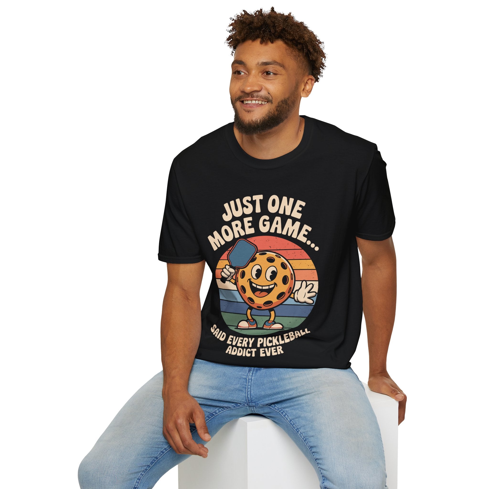 Just One More Game Said Every Pickleball Addict Ever - Humorous Pickleball Tee