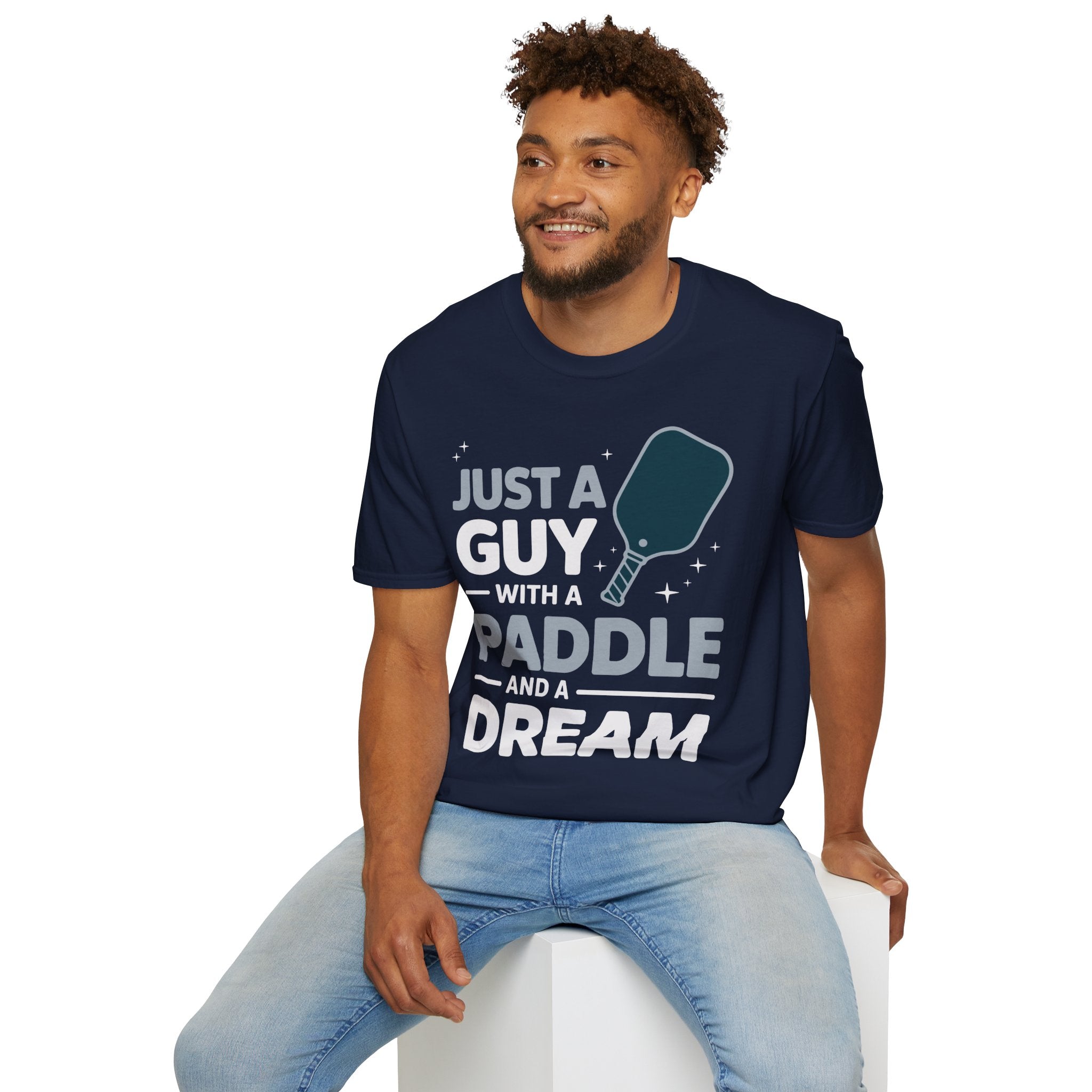 Just a Guy with a Paddle and a Dream - Pickleball Tee