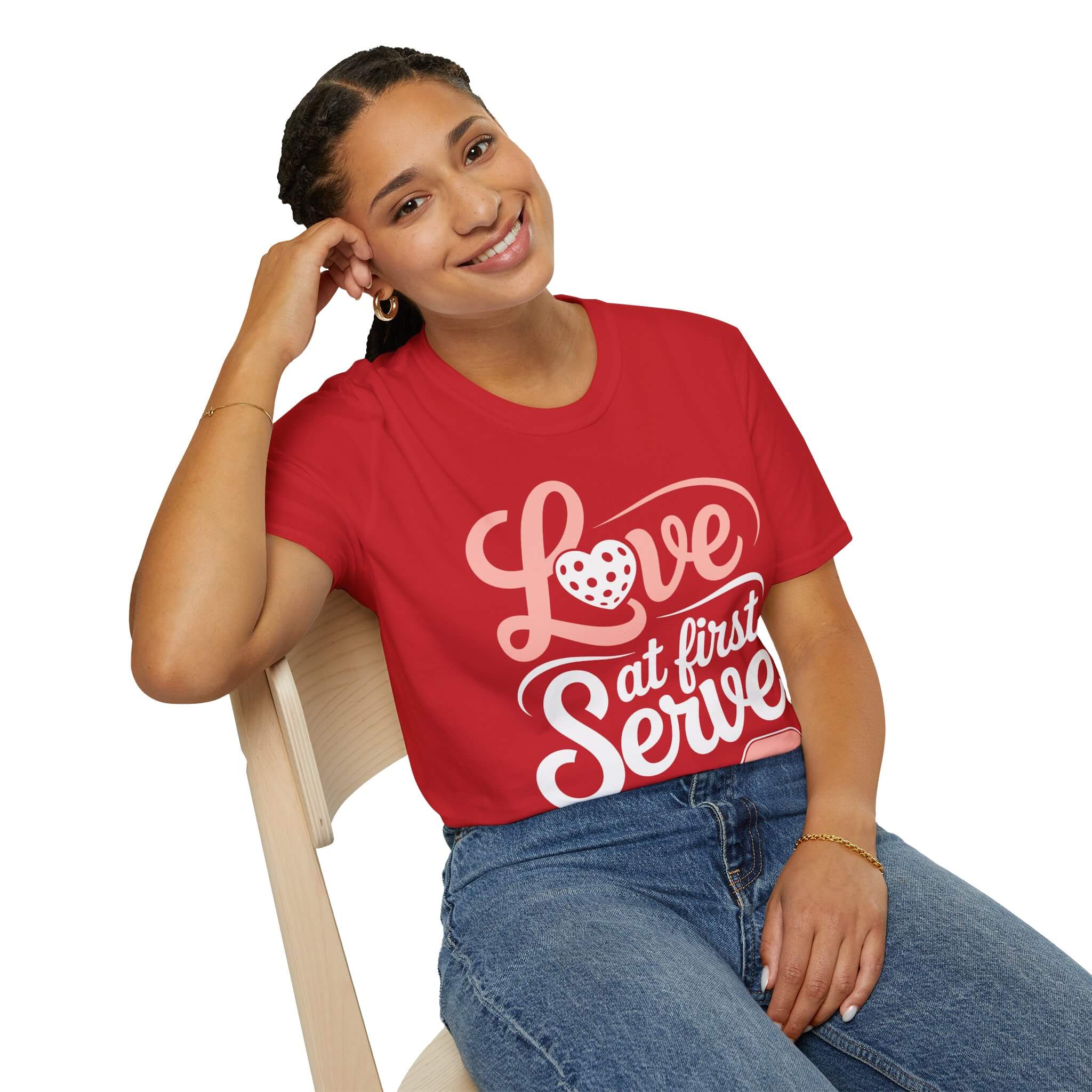 Love at First Serve - Pickleball Love T-Shirt