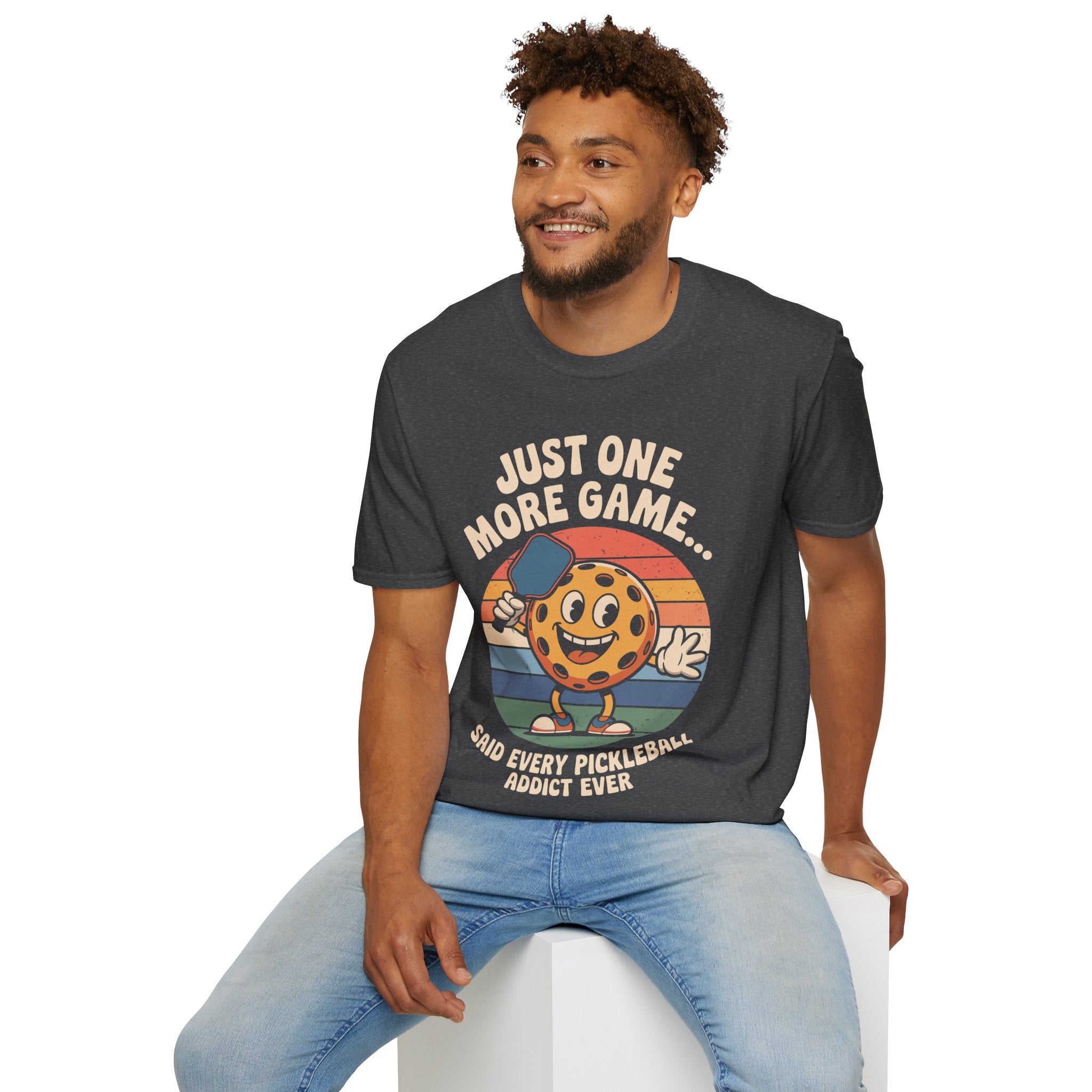Just One More Game Said Every Pickleball Addict Ever - Humorous Pickleball Tee