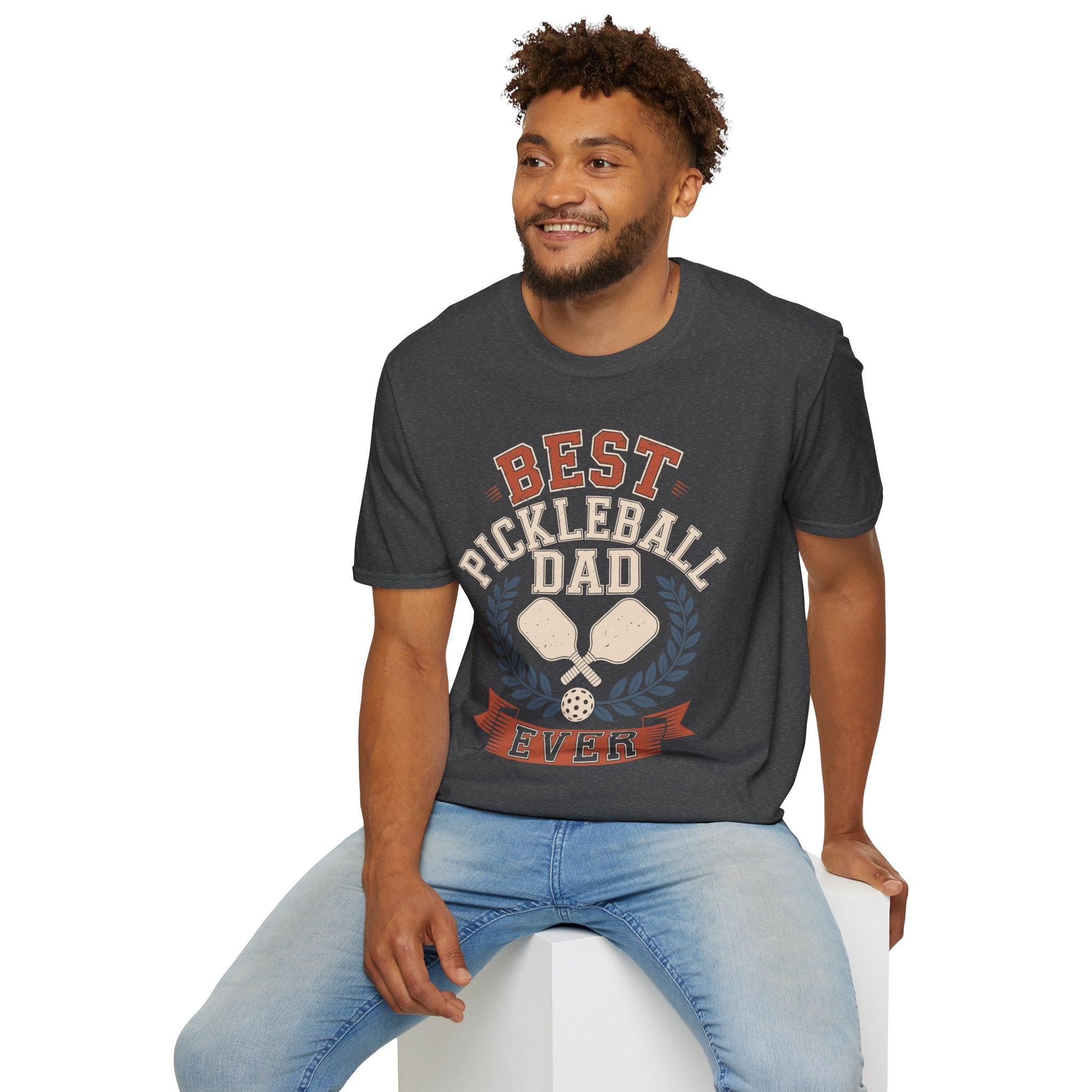 Best Pickleball Dad Ever - Gift Tee for Fathers