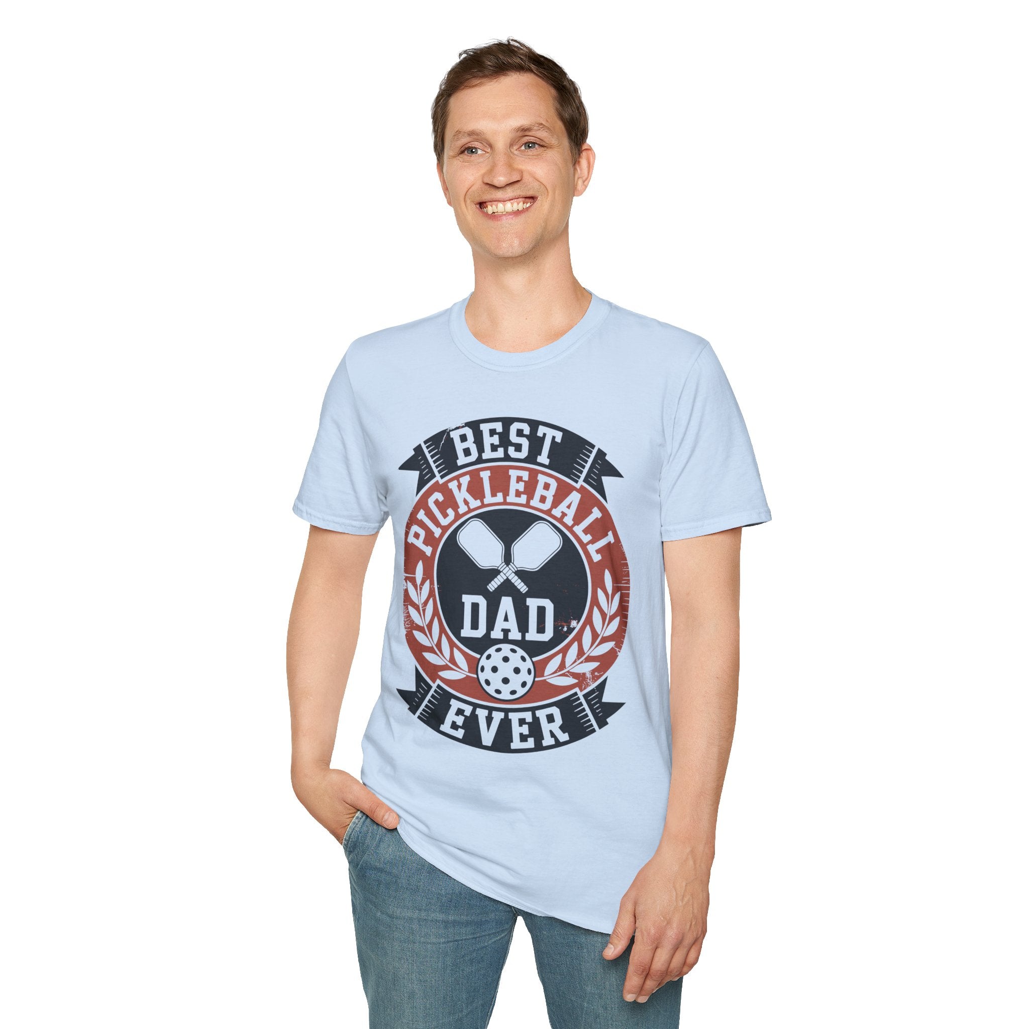 Best Pickleball Dad Ever - Gift Tee for Fathers