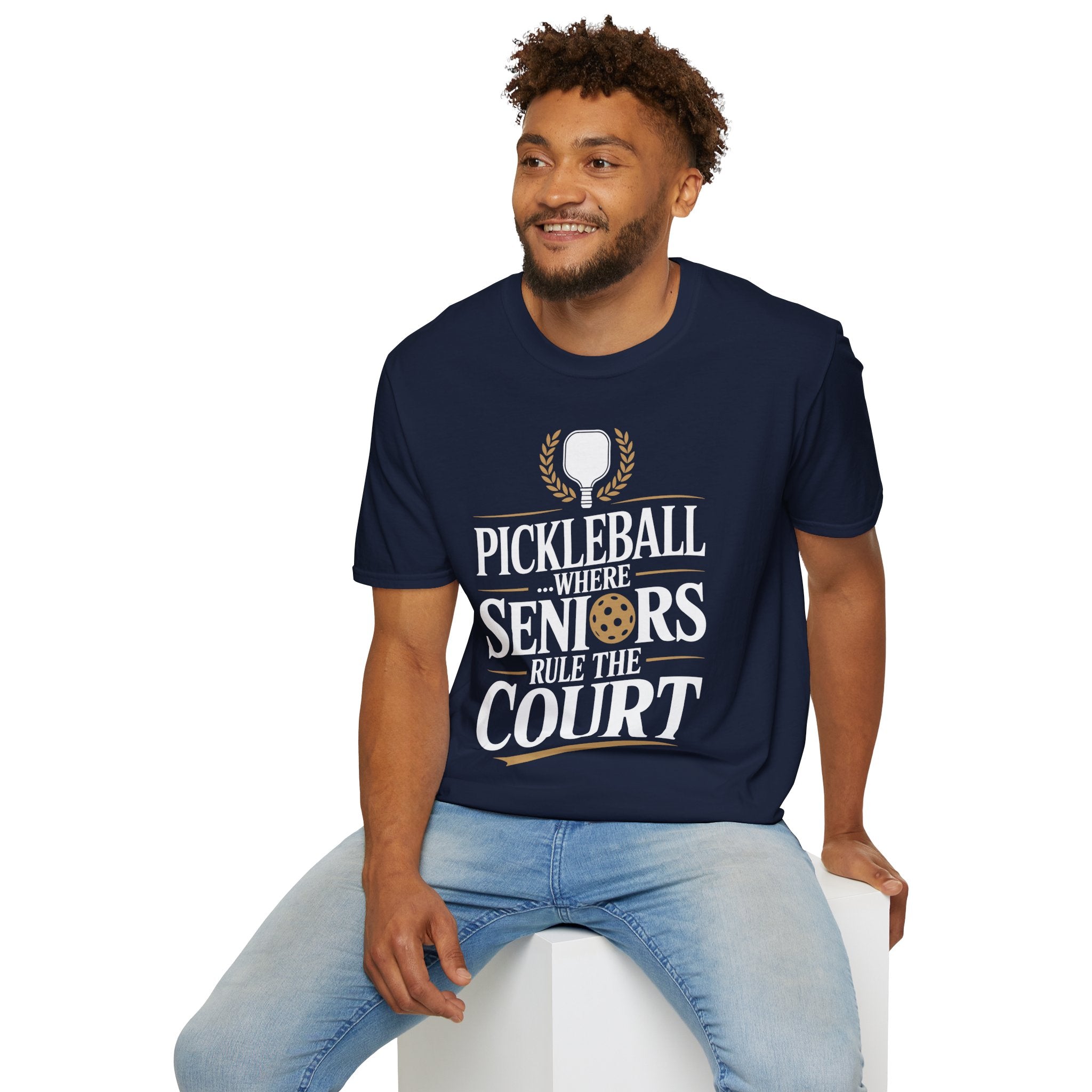 Pickleball Where Seniors Rule the Court - Sporty T-Shirt