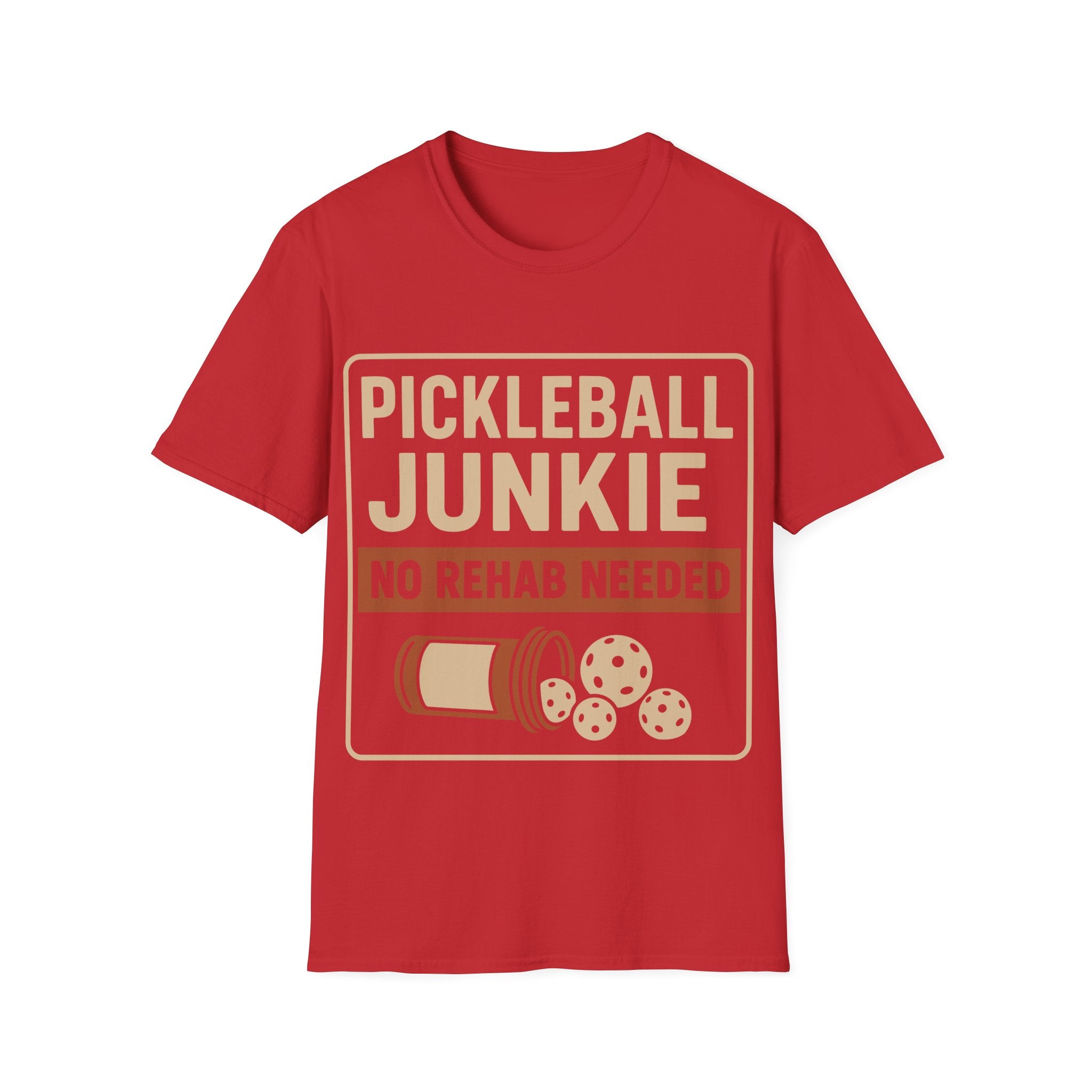 Pickleball Junkie No Rehab Needed - Funny T-Shirt