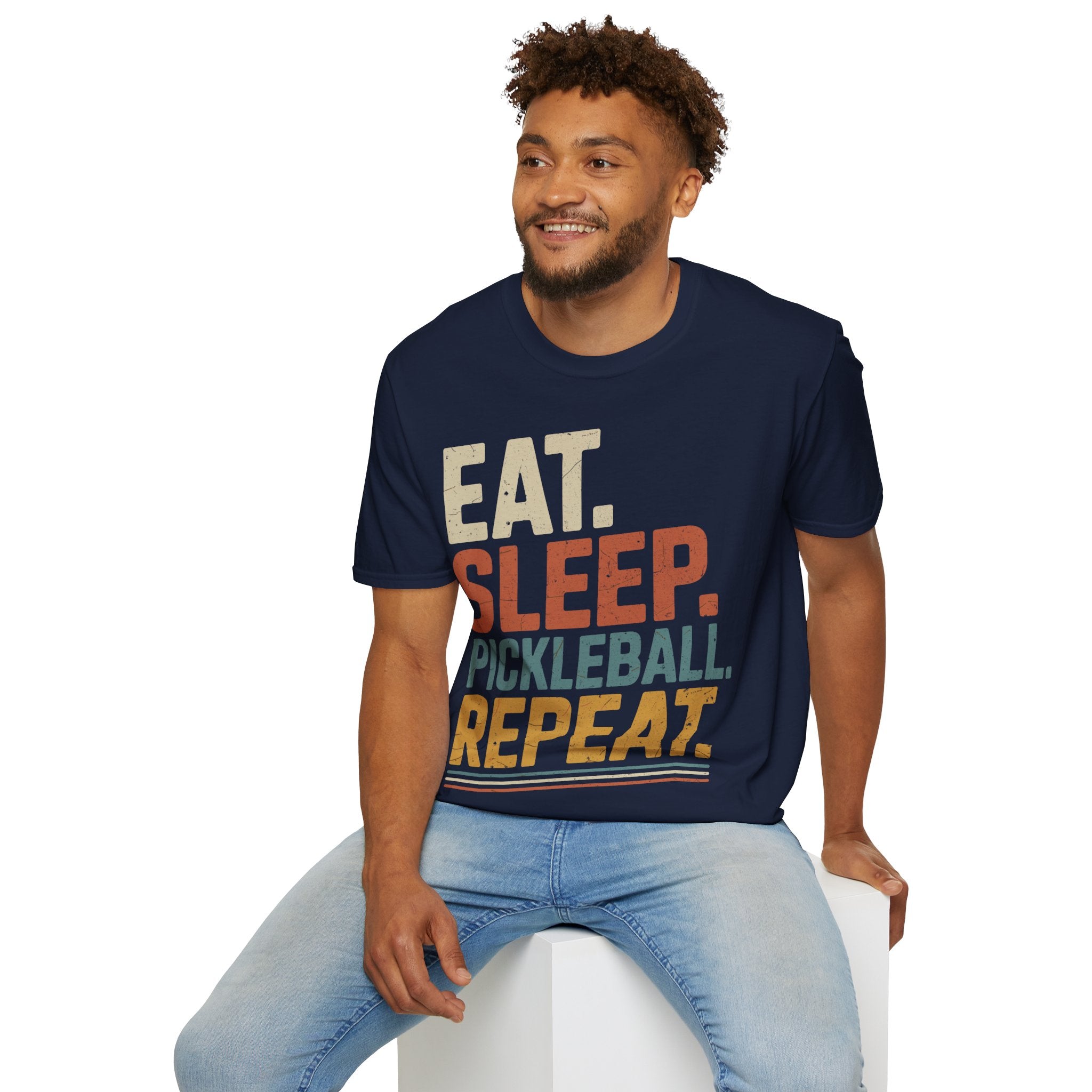 Eat Sleep Pickleball Repeat - Funny Pickleball Shirt