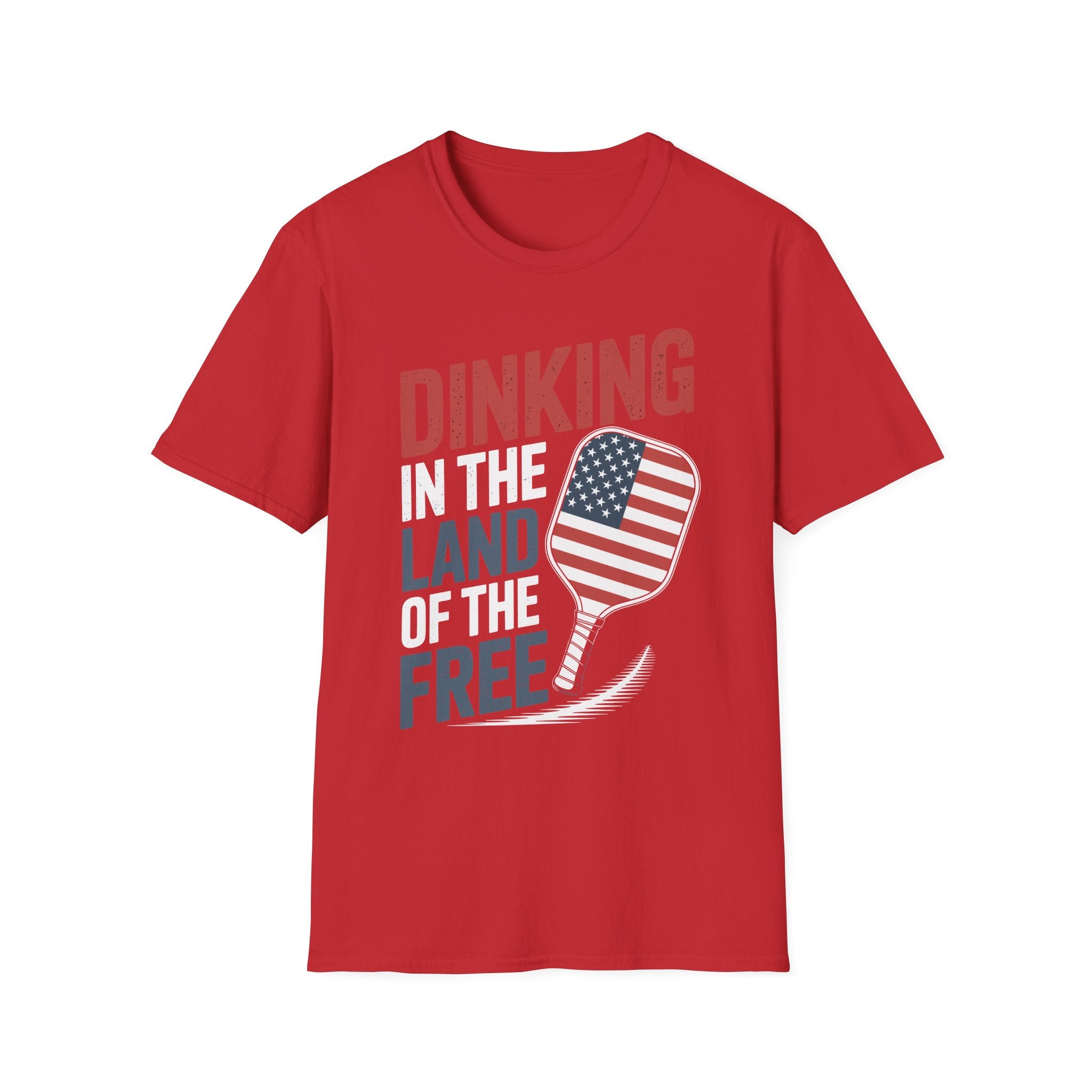 Dinking in the land of the free - Funny Pickleball T-Shirt