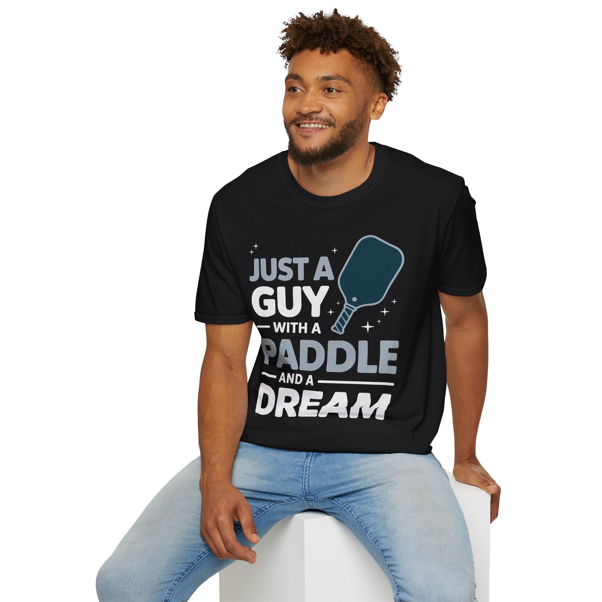 Just a Guy with a Paddle and a Dream - Pickleball Tee