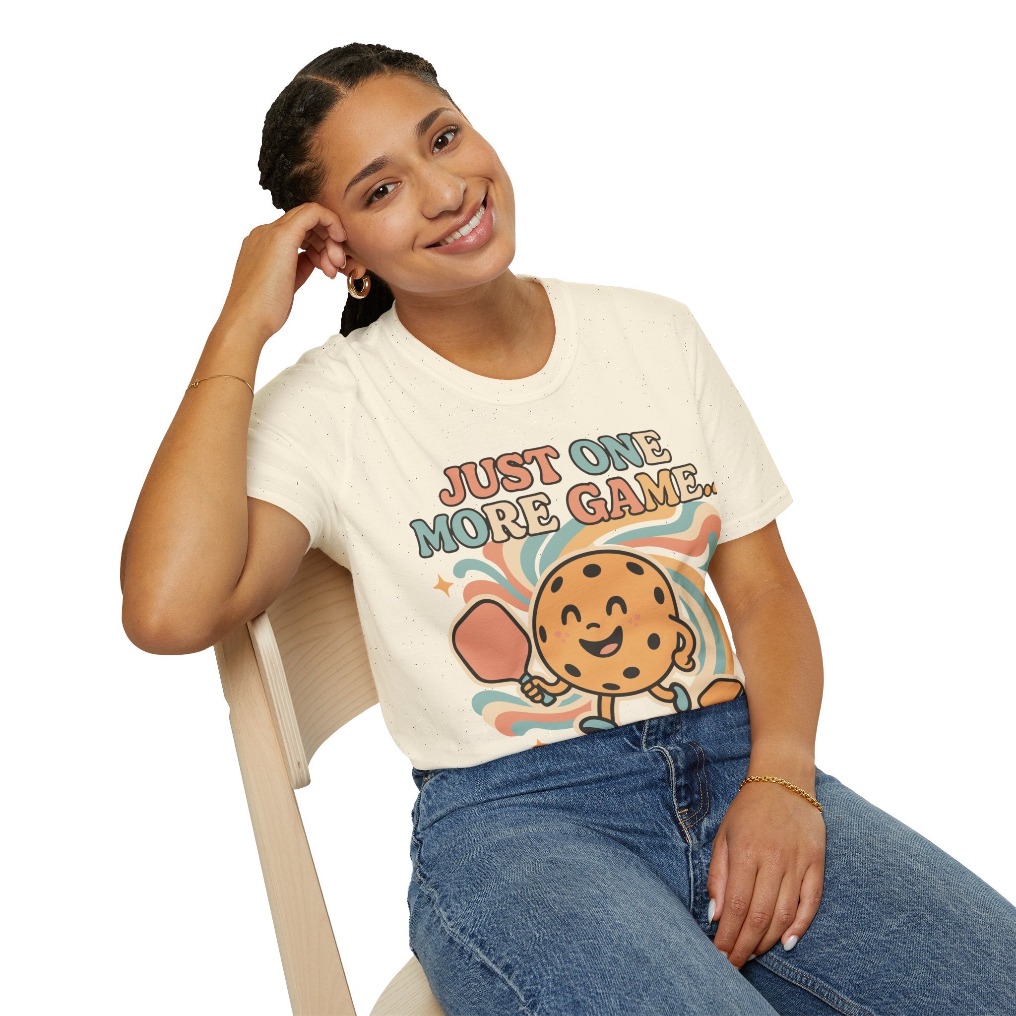 Just One More Game Said Every Pickleball Addict Ever - Humorous Pickleball Tee