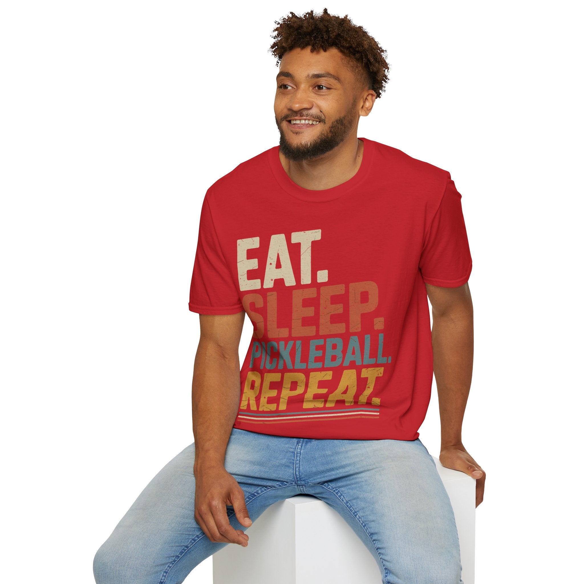 Eat Sleep Pickleball Repeat - Funny Pickleball Shirt