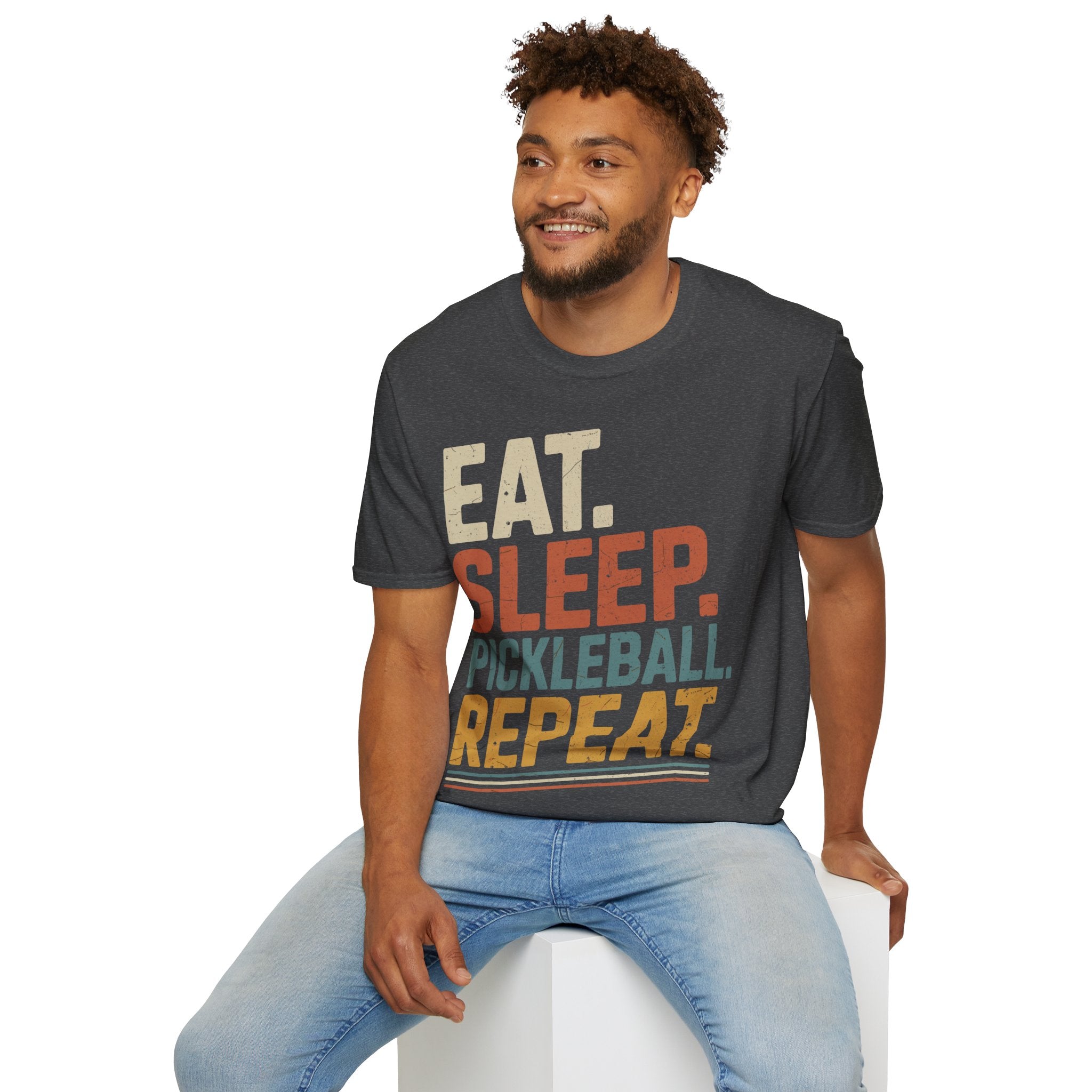 Eat Sleep Pickleball Repeat - Funny Pickleball Shirt