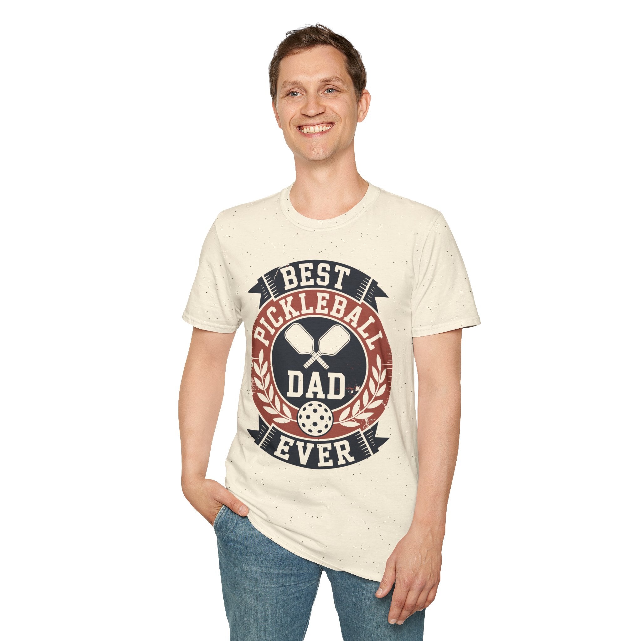 Best Pickleball Dad Ever - Gift Tee for Fathers