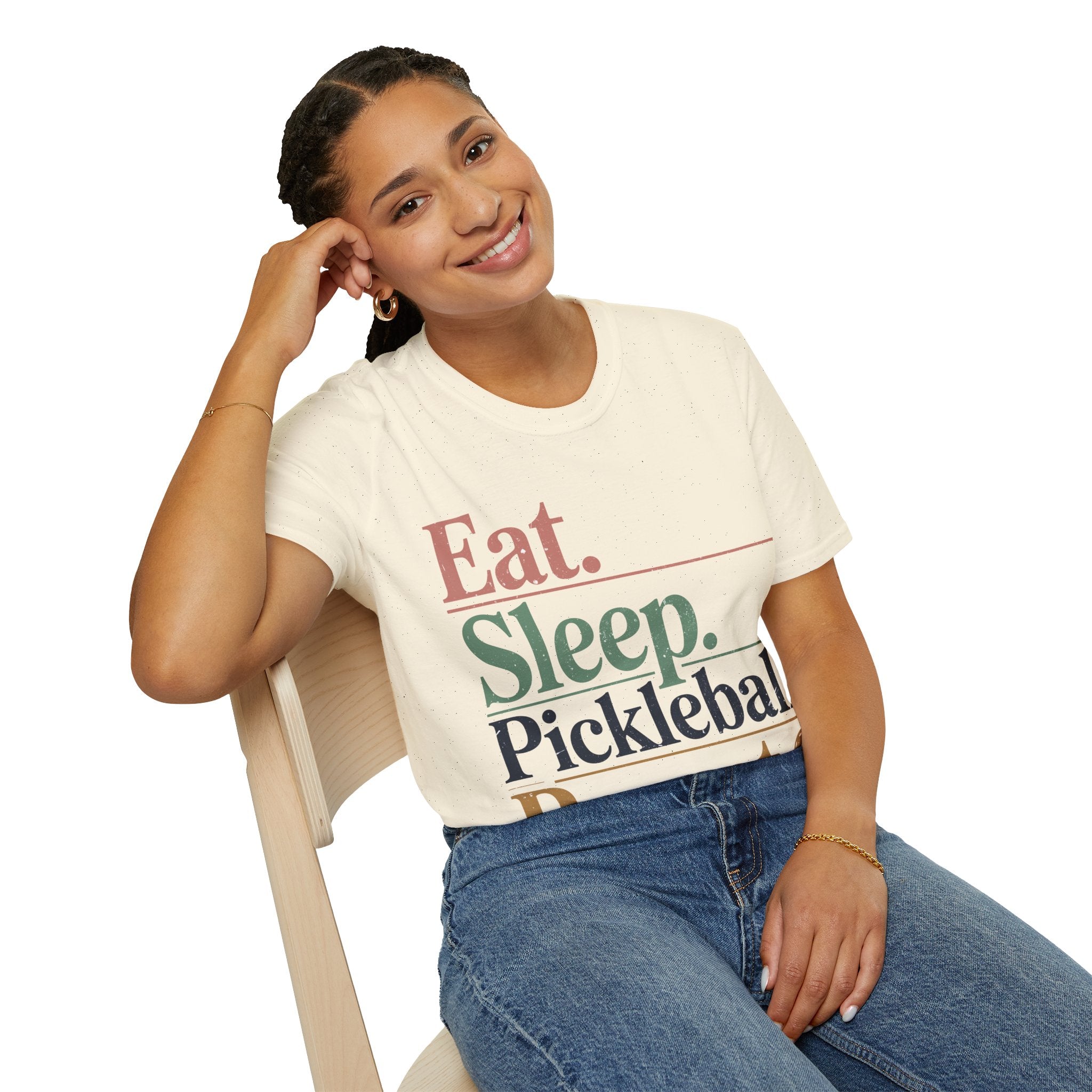 Eat Sleep Pickleball Repeat - Funny Pickleball Shirt