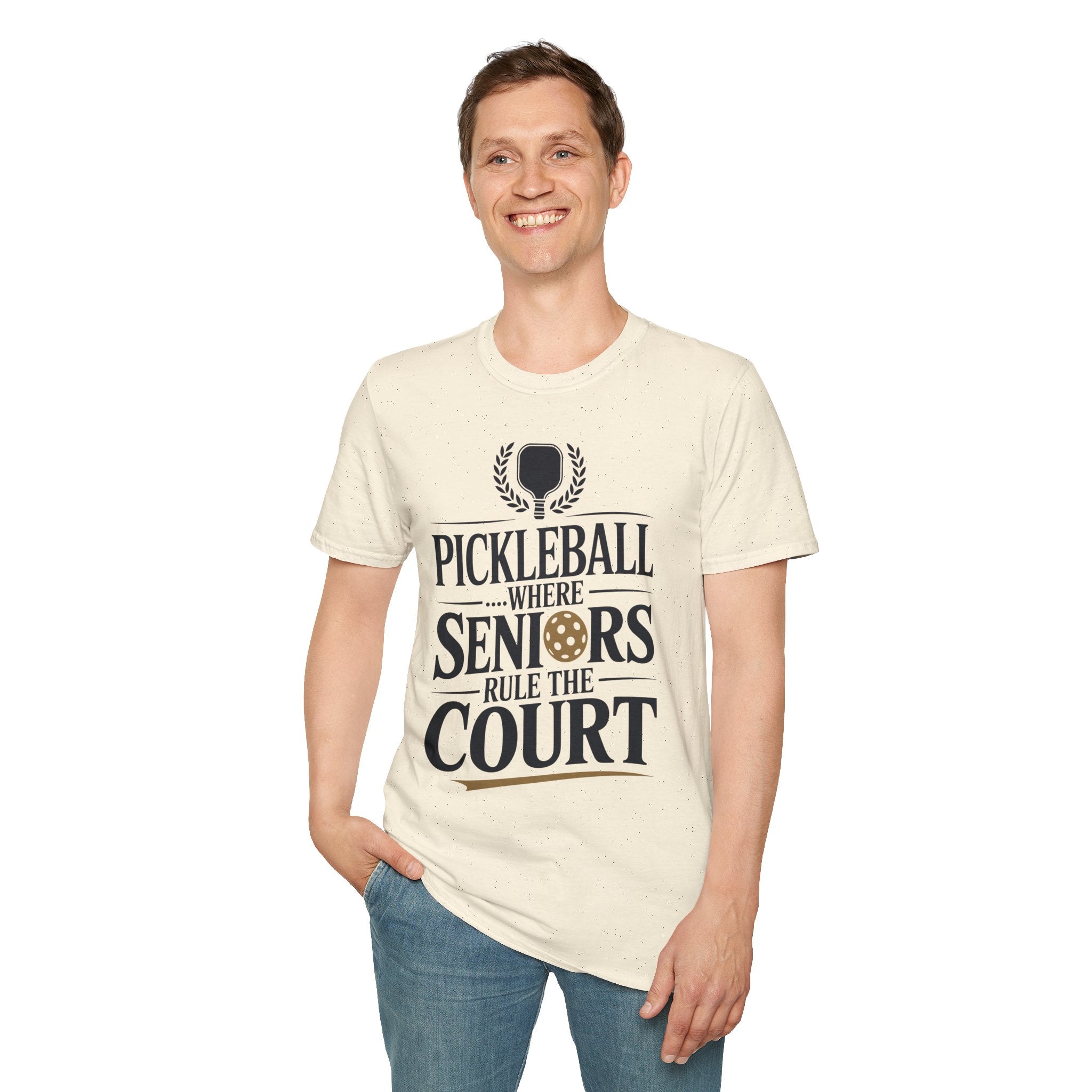 Pickleball Where Seniors Rule the Court - Sporty T-Shirt