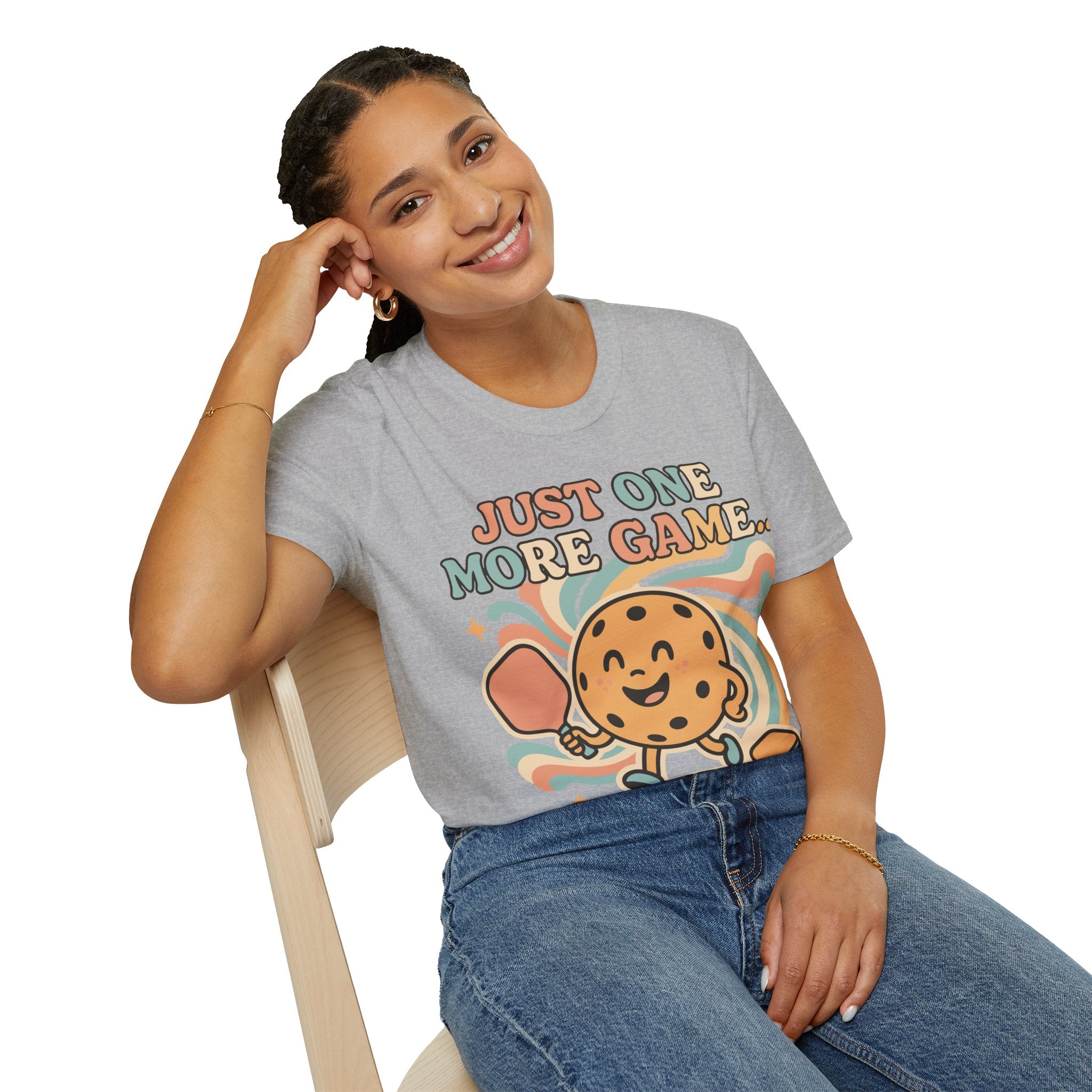 Just One More Game Said Every Pickleball Addict Ever - Humorous Pickleball Tee