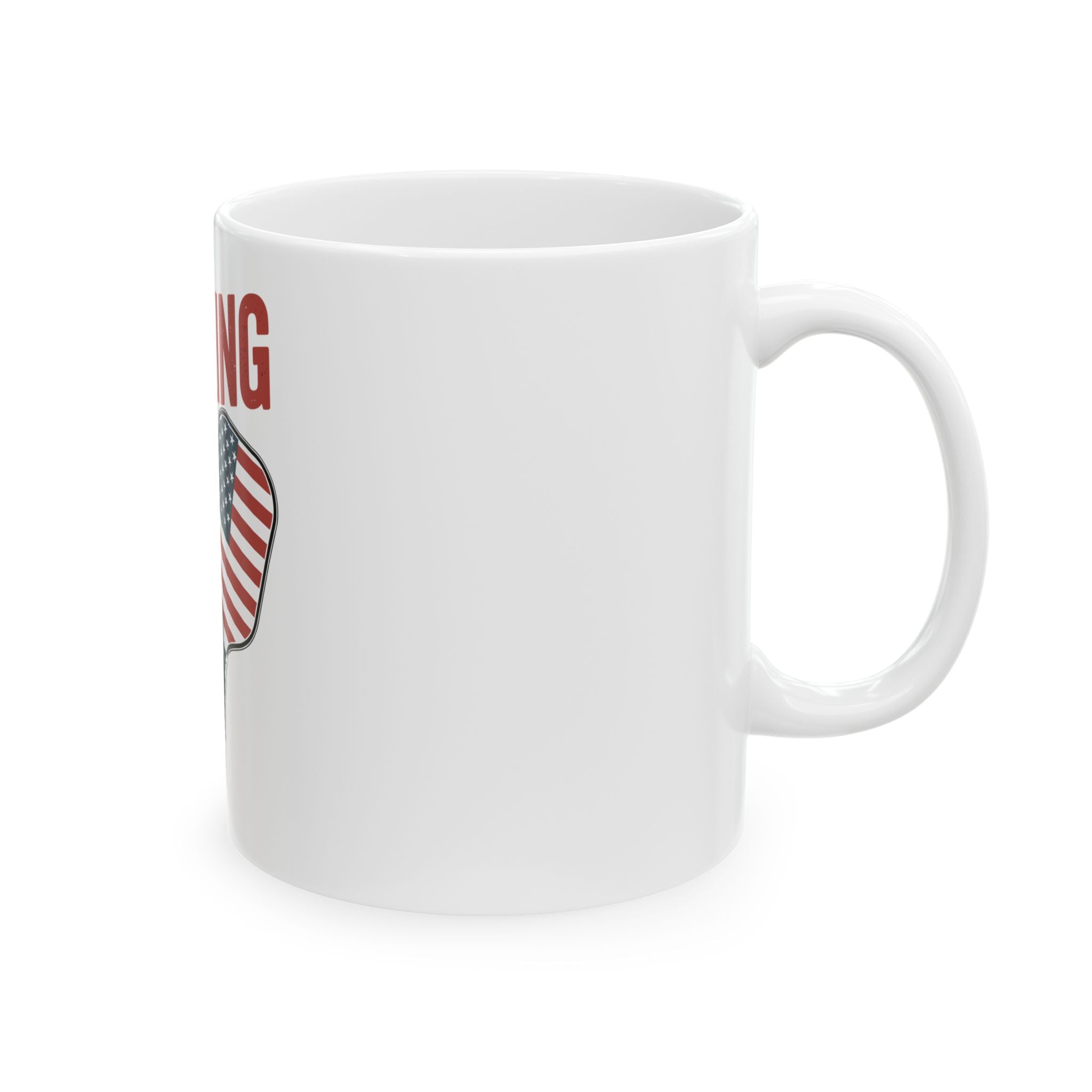 Dinking in the land of the free Ceramic Mug