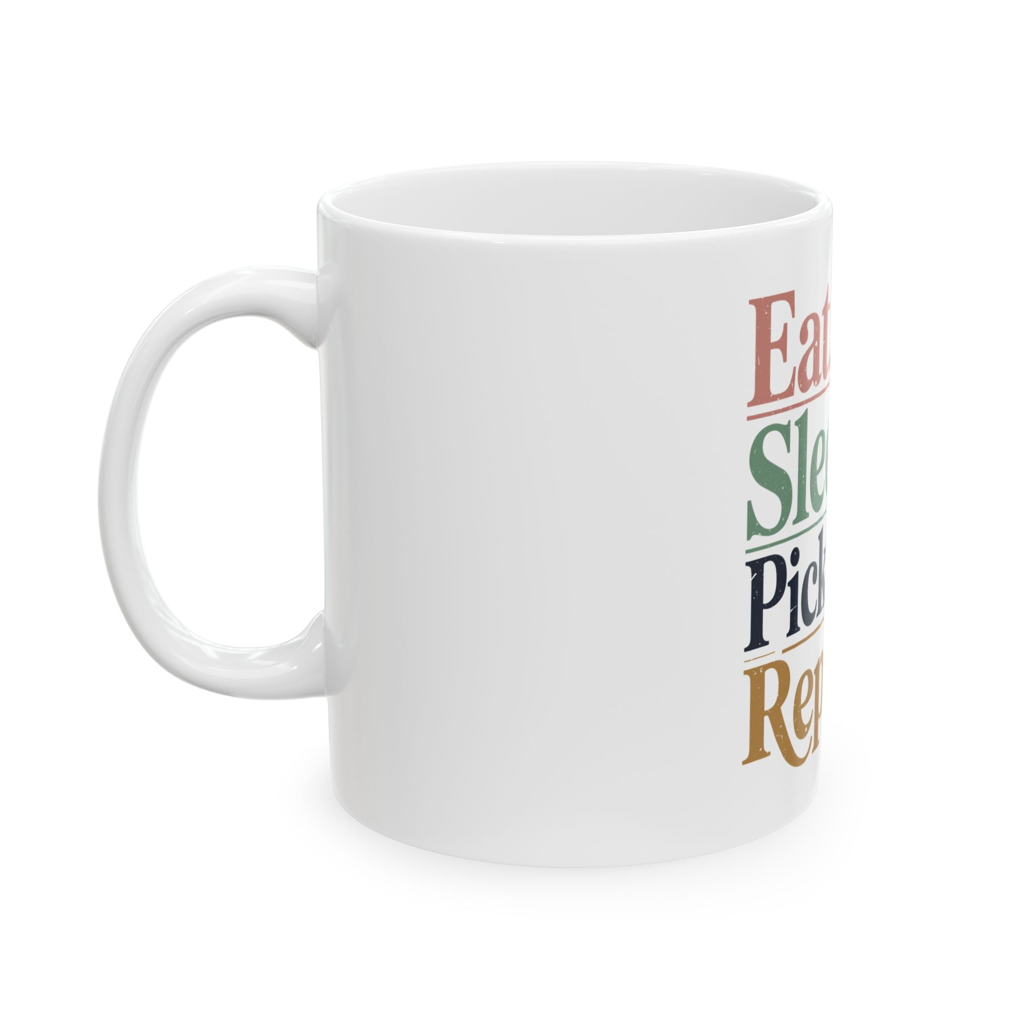 Eat Sleep Pickleball Repeat Ceramic Mug