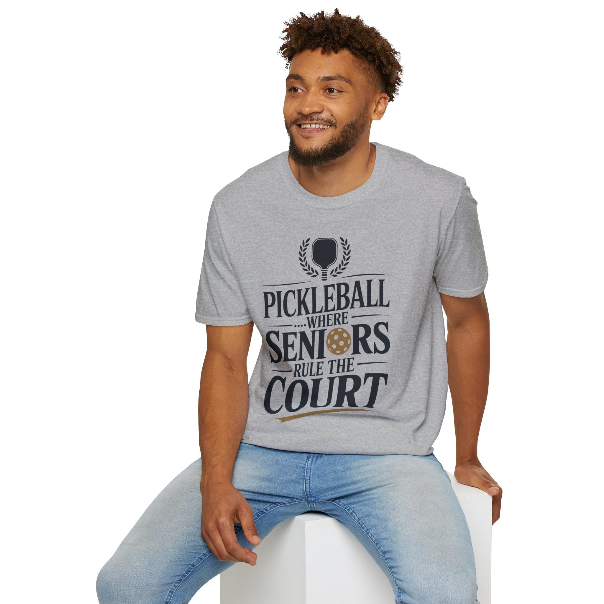 Pickleball Where Seniors Rule the Court - Sporty T-Shirt