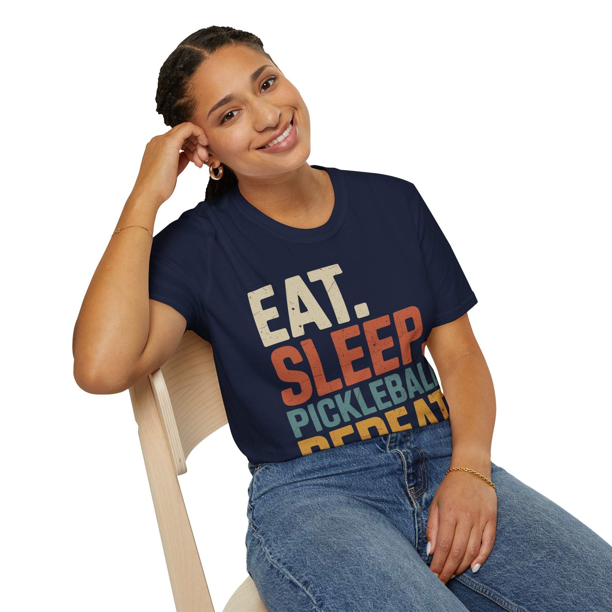 Eat Sleep Pickleball Repeat - Funny Pickleball Shirt