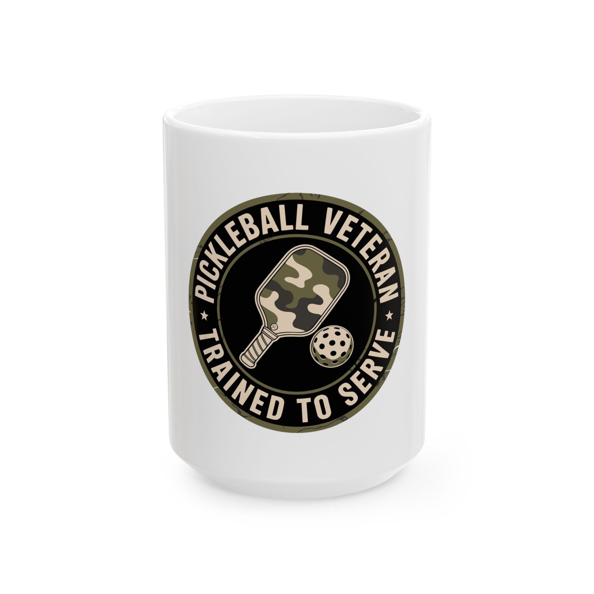 Pickleball Veteran Trained to Serve Ceramic Mug