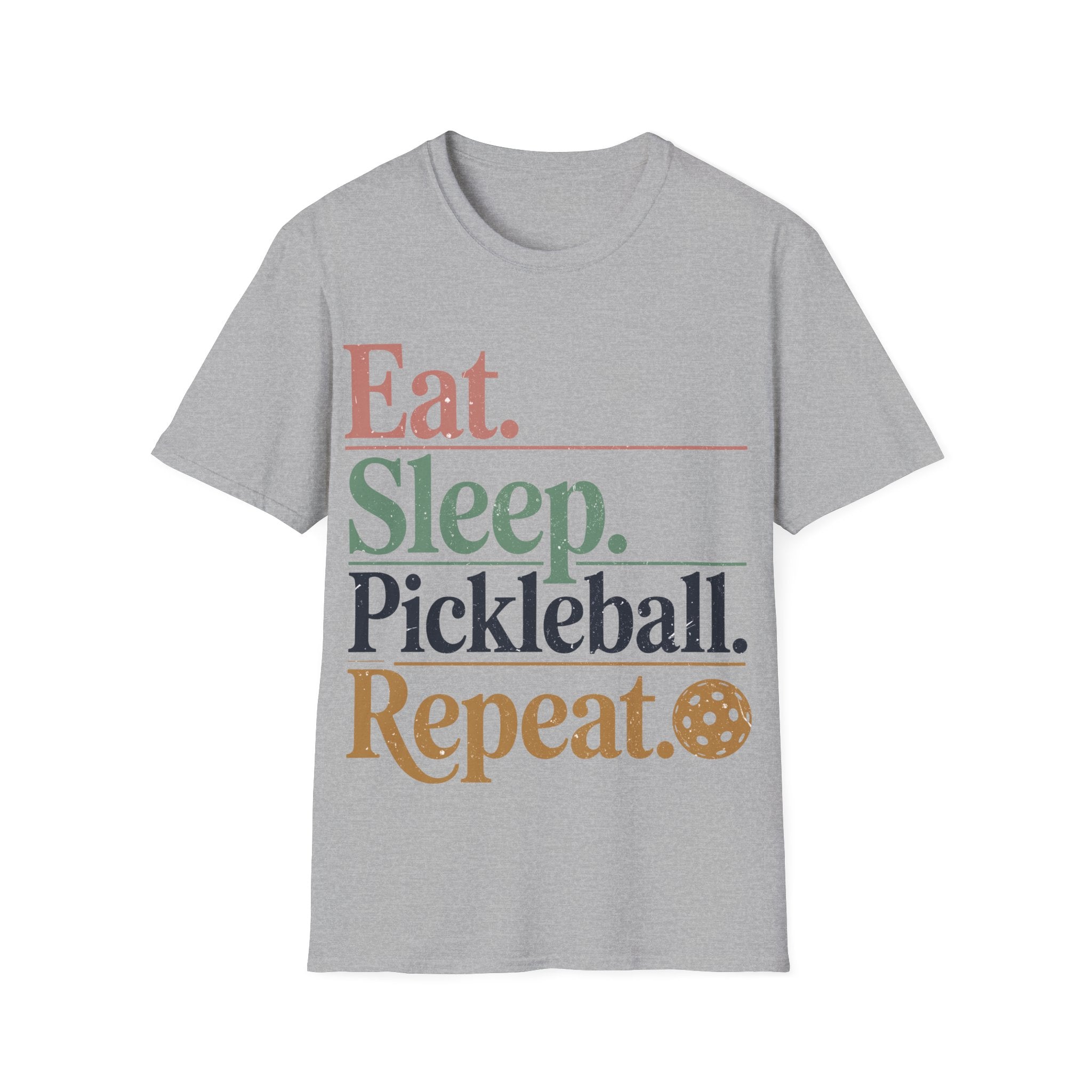 Eat Sleep Pickleball Repeat - Funny Pickleball Shirt
