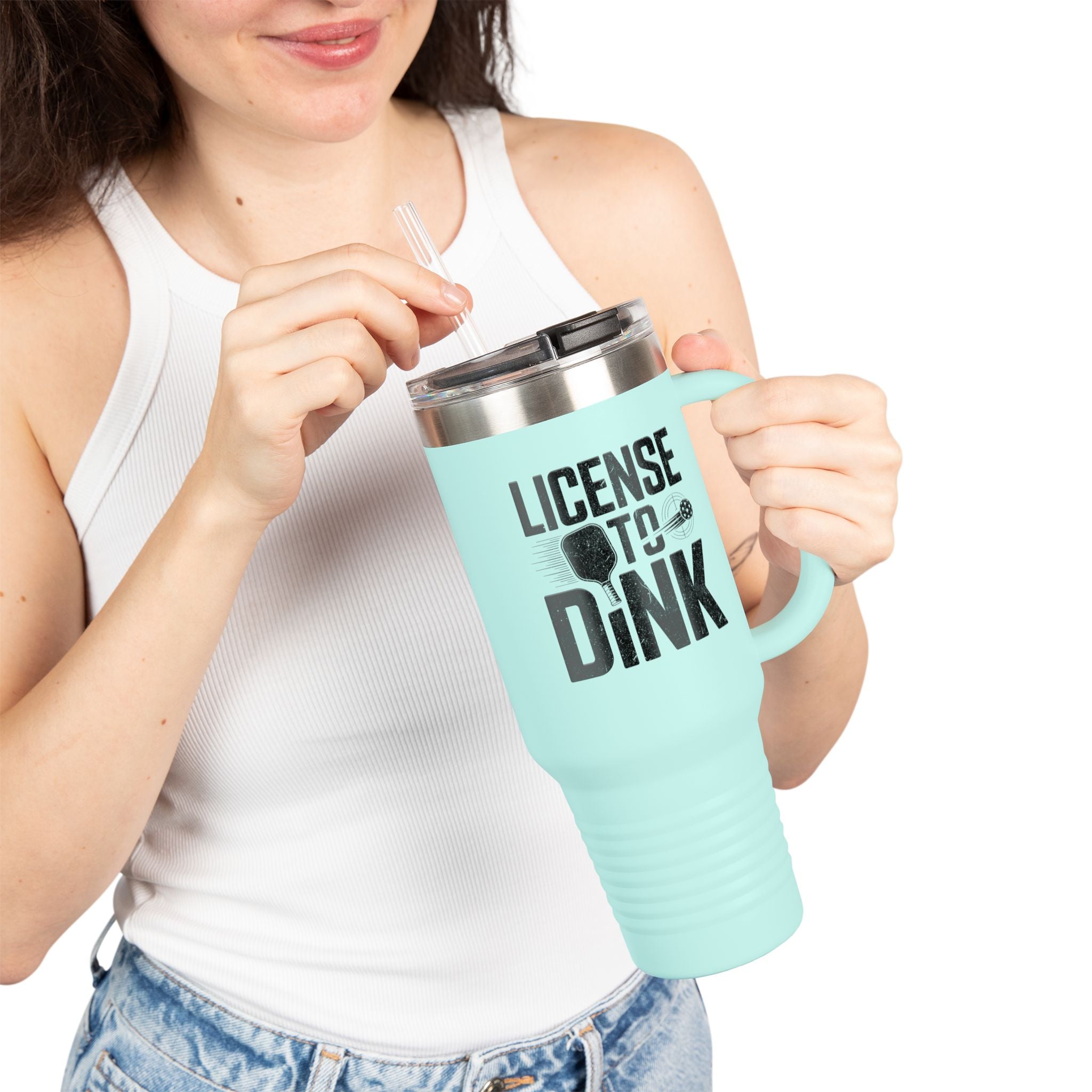 License to Dink Insulated Travel Mug, 40oz