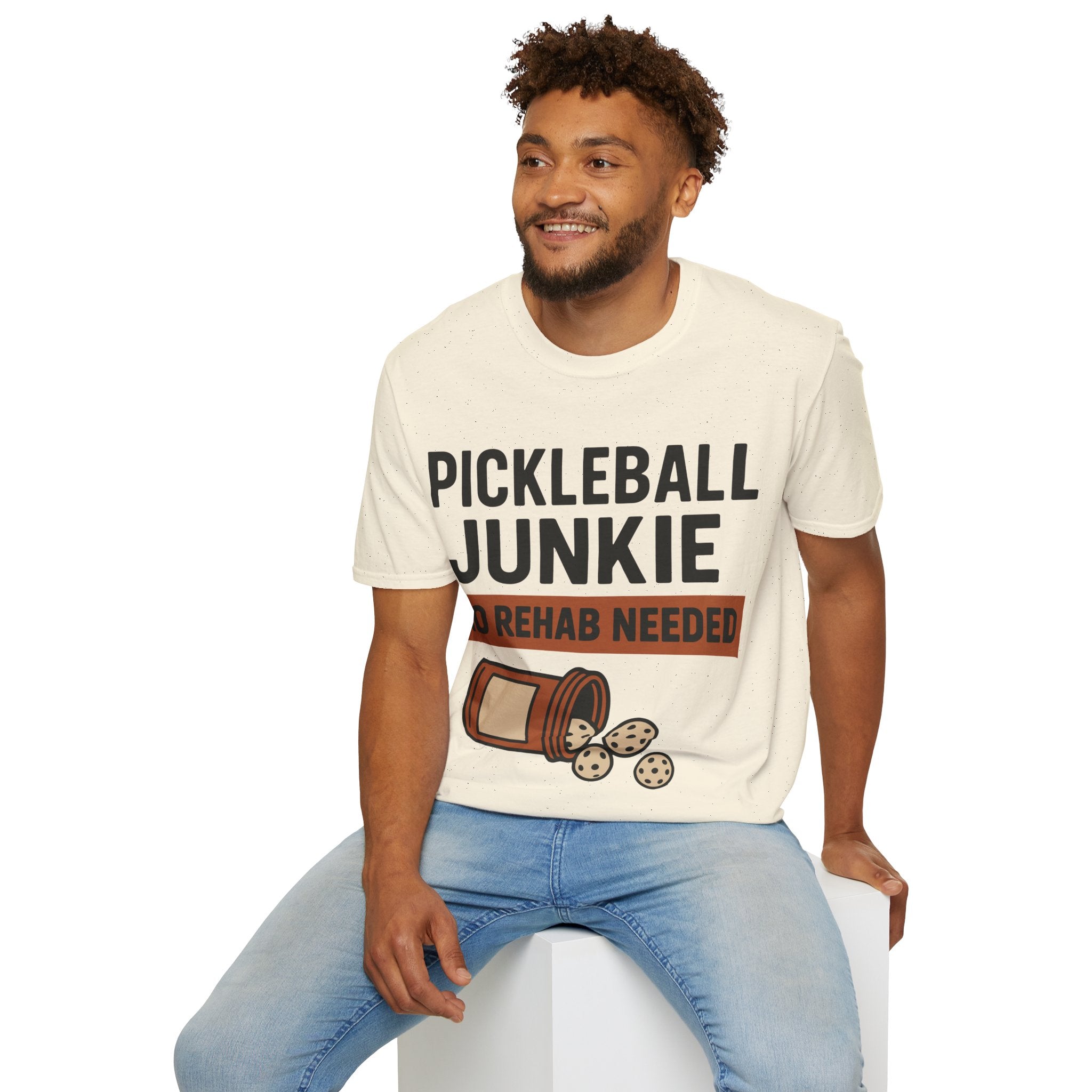 Pickleball Junkie No Rehab Needed - Funny T-Shirt