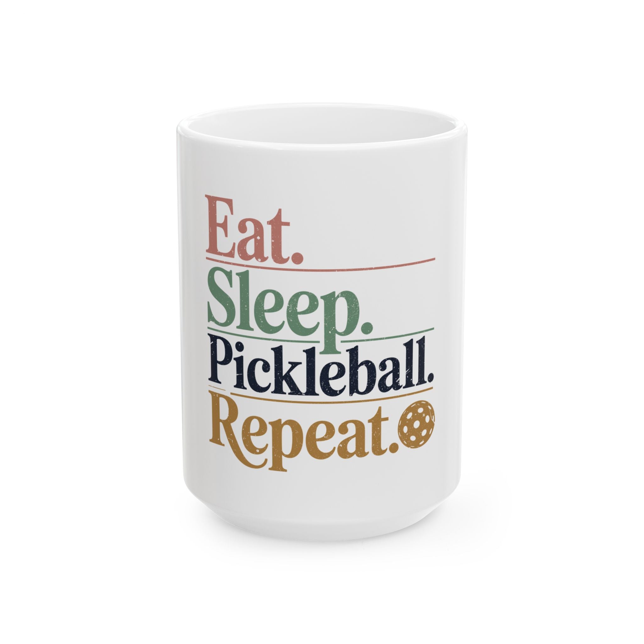 Eat Sleep Pickleball Repeat Ceramic Mug