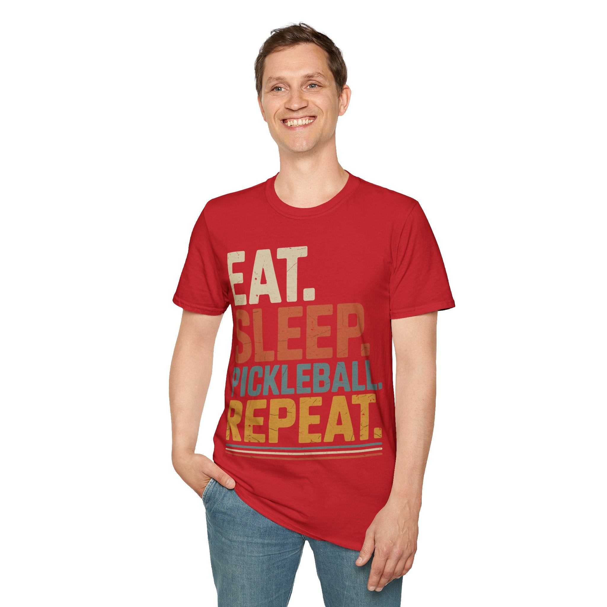 Eat Sleep Pickleball Repeat - Funny Pickleball Shirt