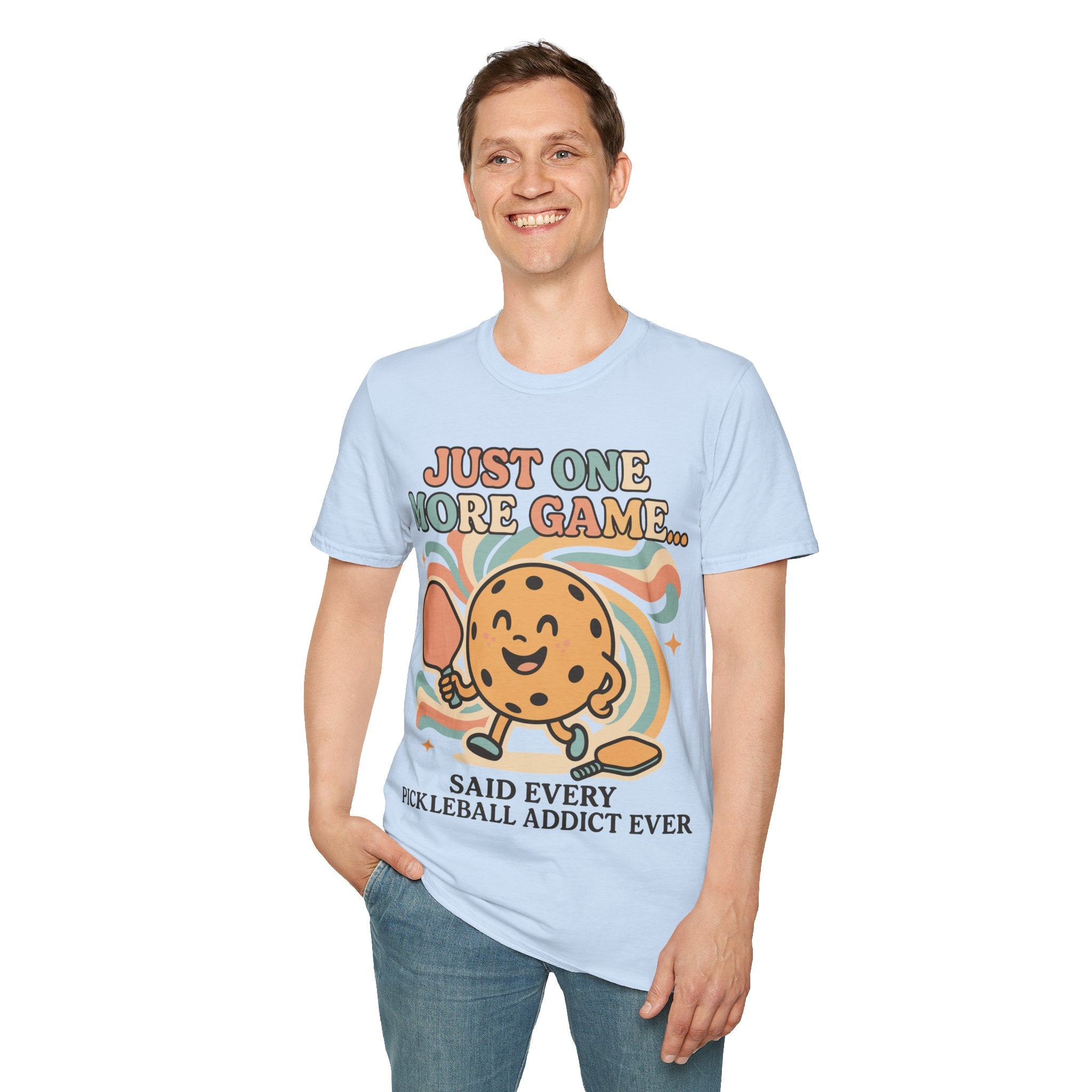 Just One More Game Said Every Pickleball Addict Ever - Humorous Pickleball Tee