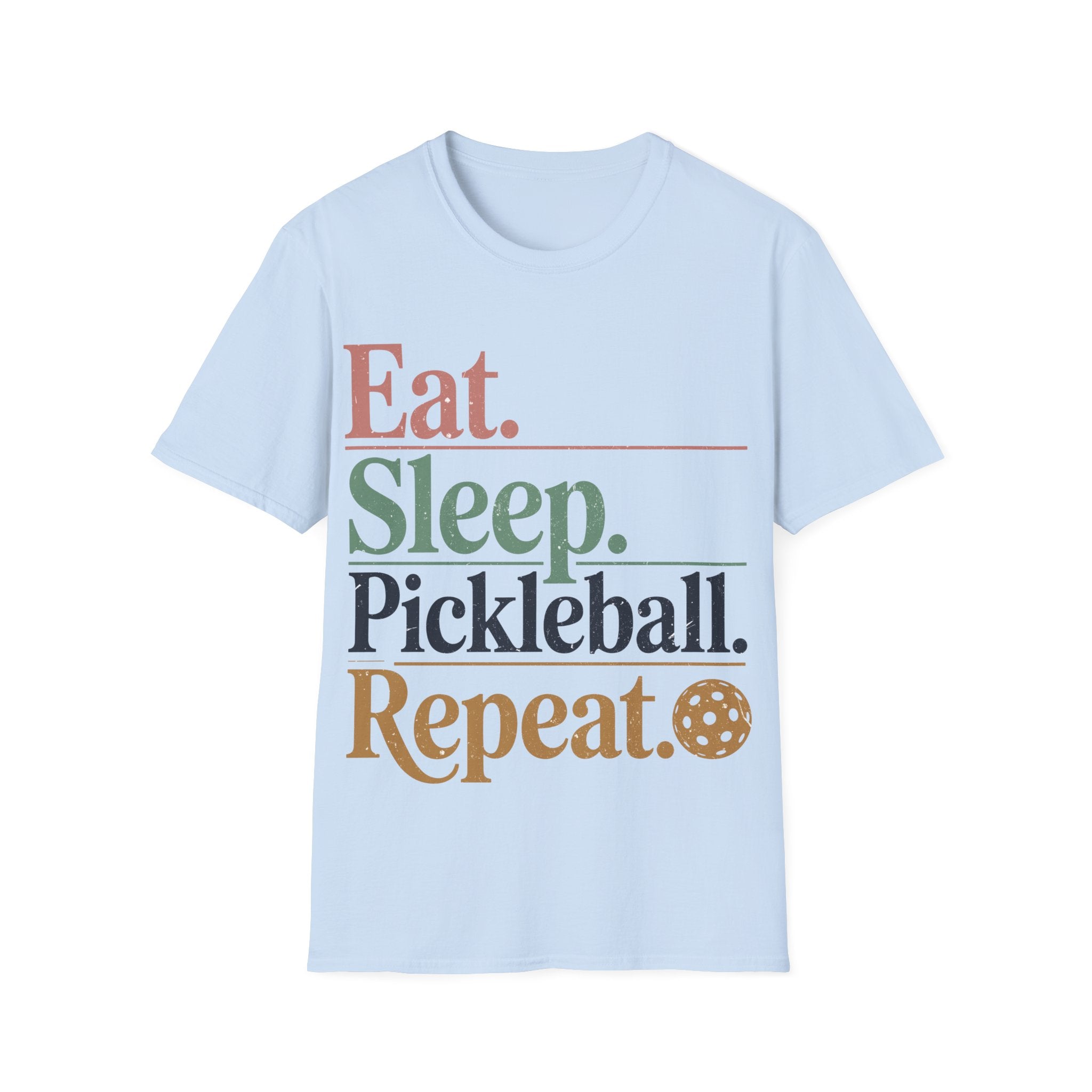 Eat Sleep Pickleball Repeat - Funny Pickleball Shirt
