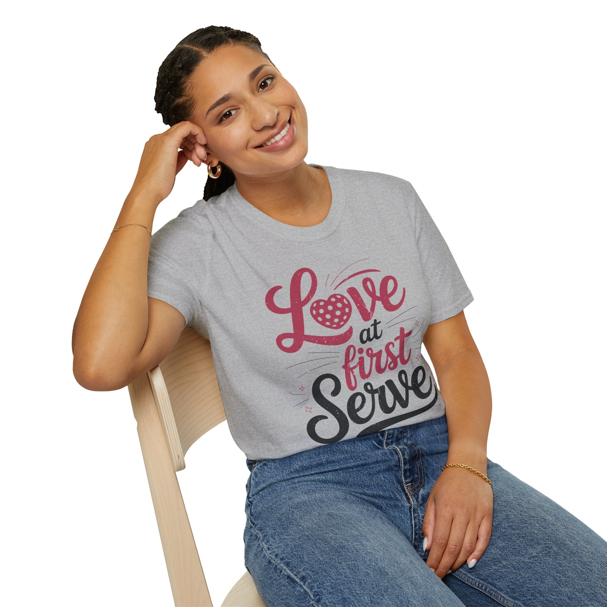 Love at First Serve - Pickleball Love T-Shirt