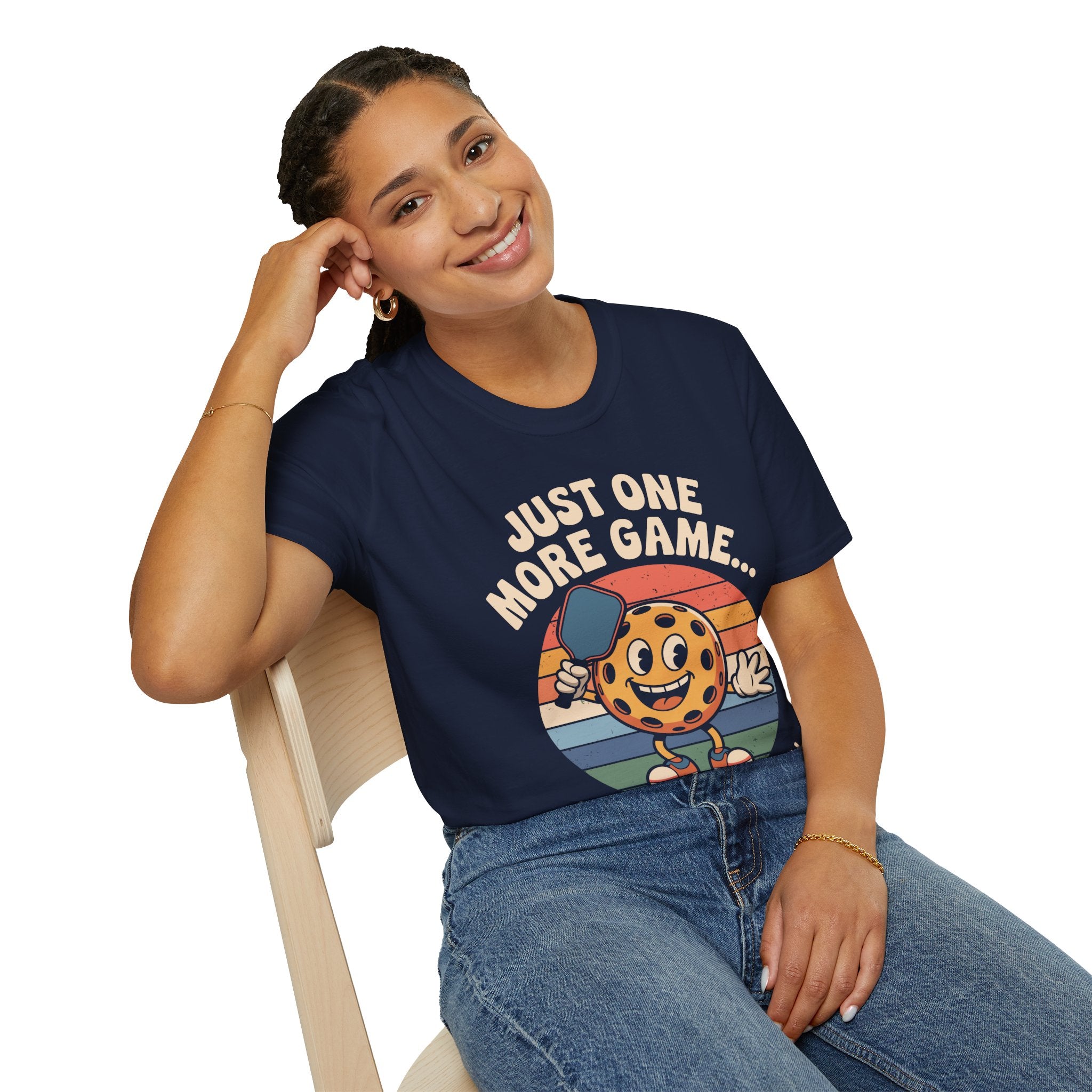 Just One More Game Said Every Pickleball Addict Ever - Humorous Pickleball Tee