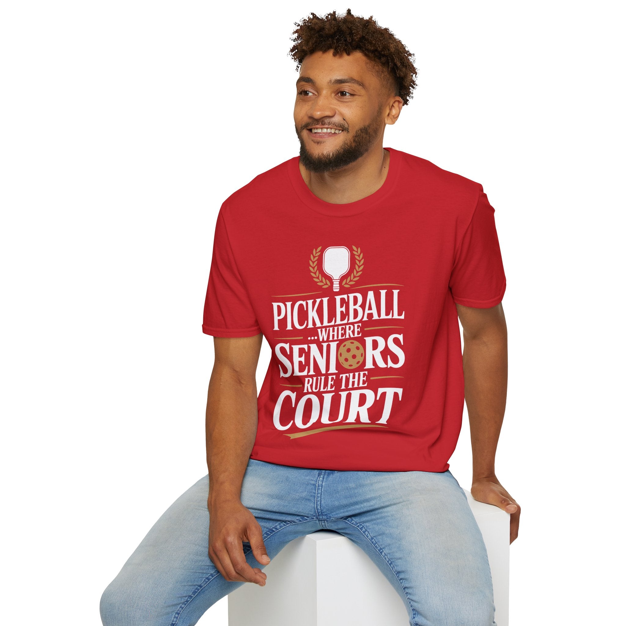 Pickleball Where Seniors Rule the Court - Sporty T-Shirt