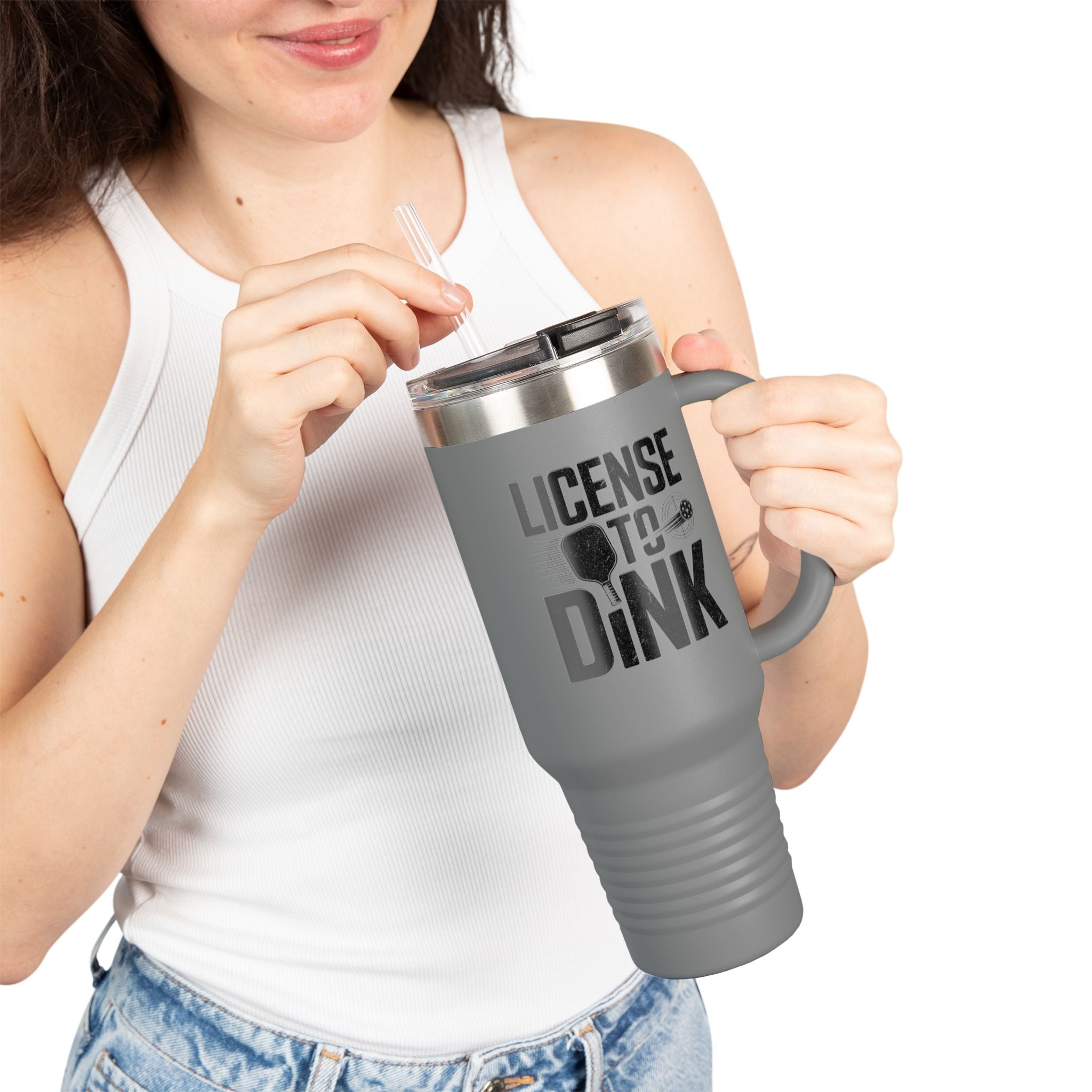 License to Dink Insulated Travel Mug, 40oz