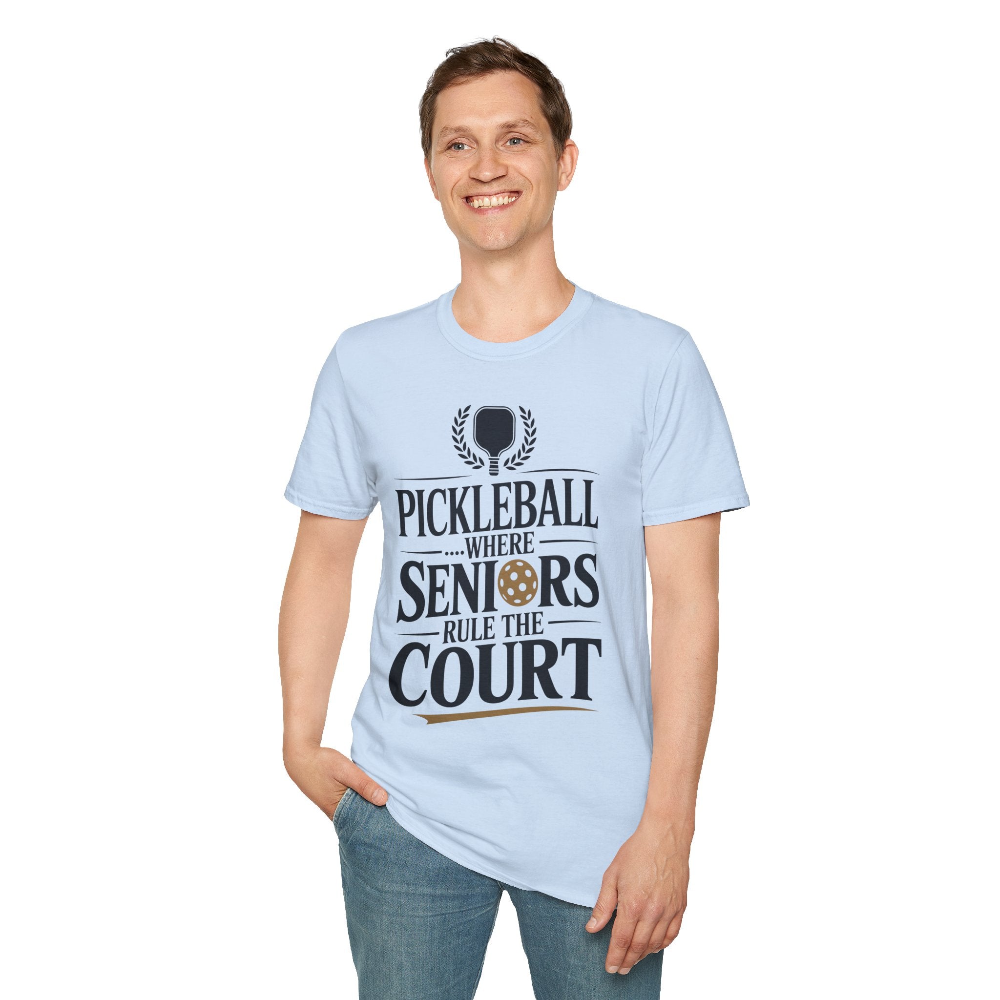 Pickleball Where Seniors Rule the Court - Sporty T-Shirt
