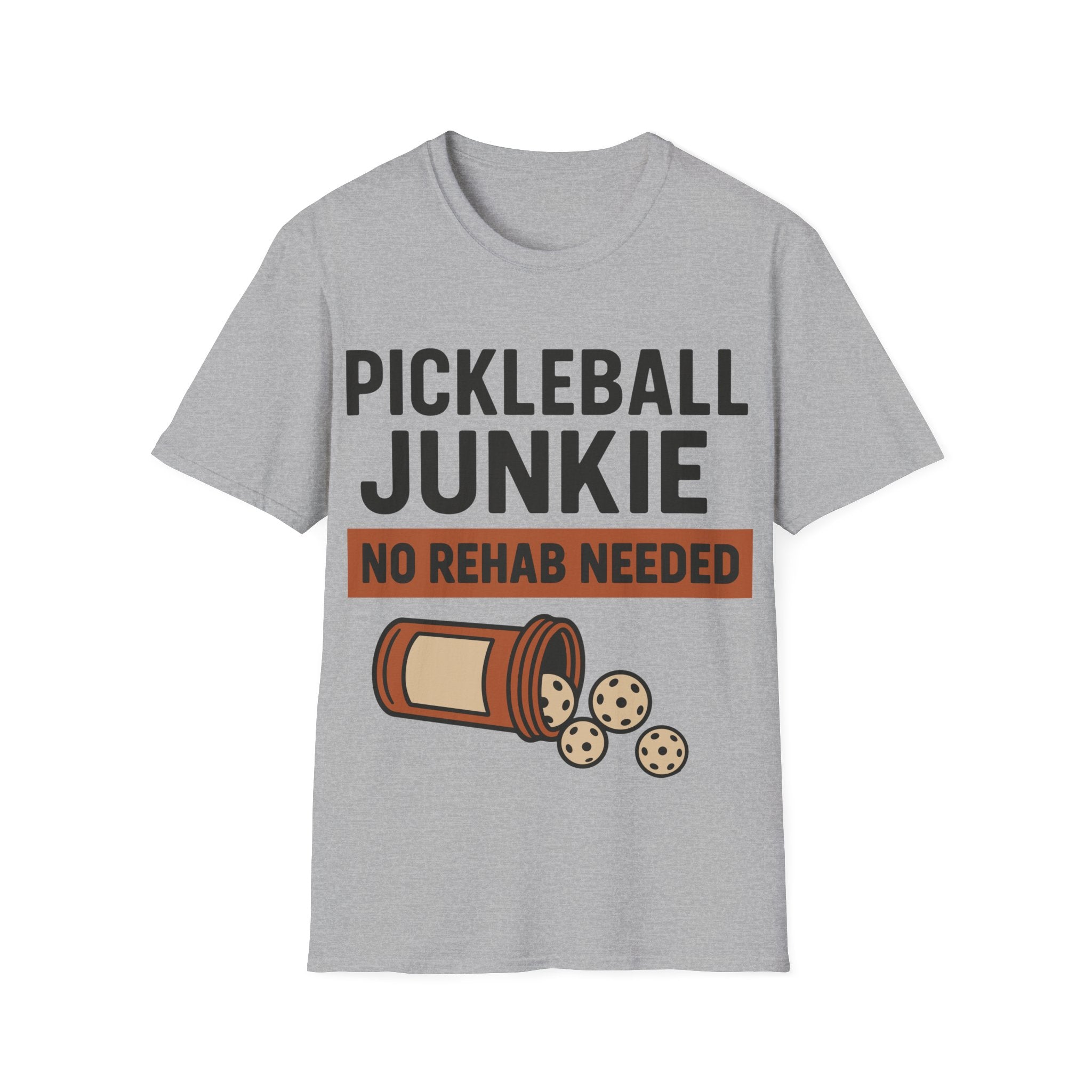 Pickleball Junkie No Rehab Needed - Funny T-Shirt
