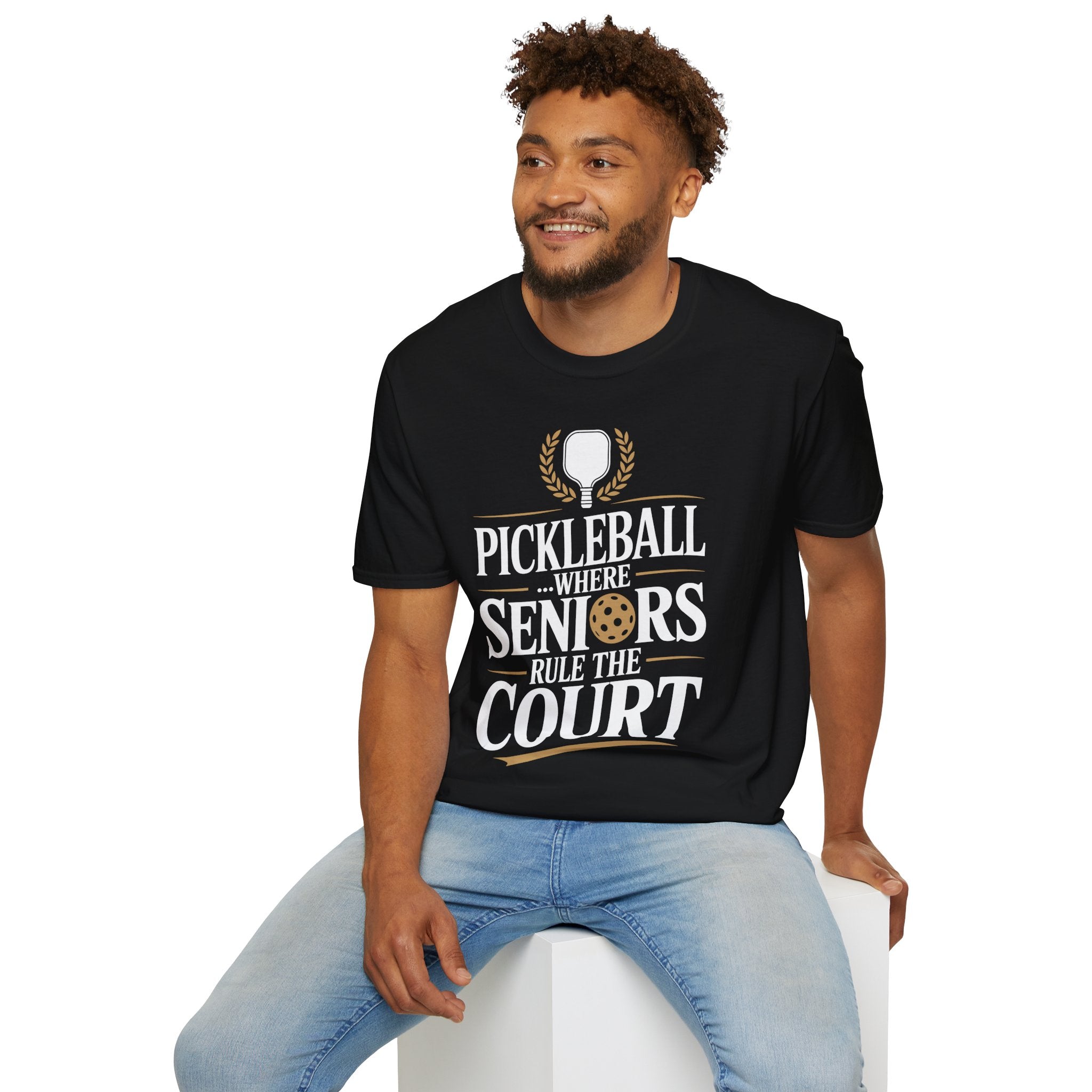Pickleball Where Seniors Rule the Court - Sporty T-Shirt