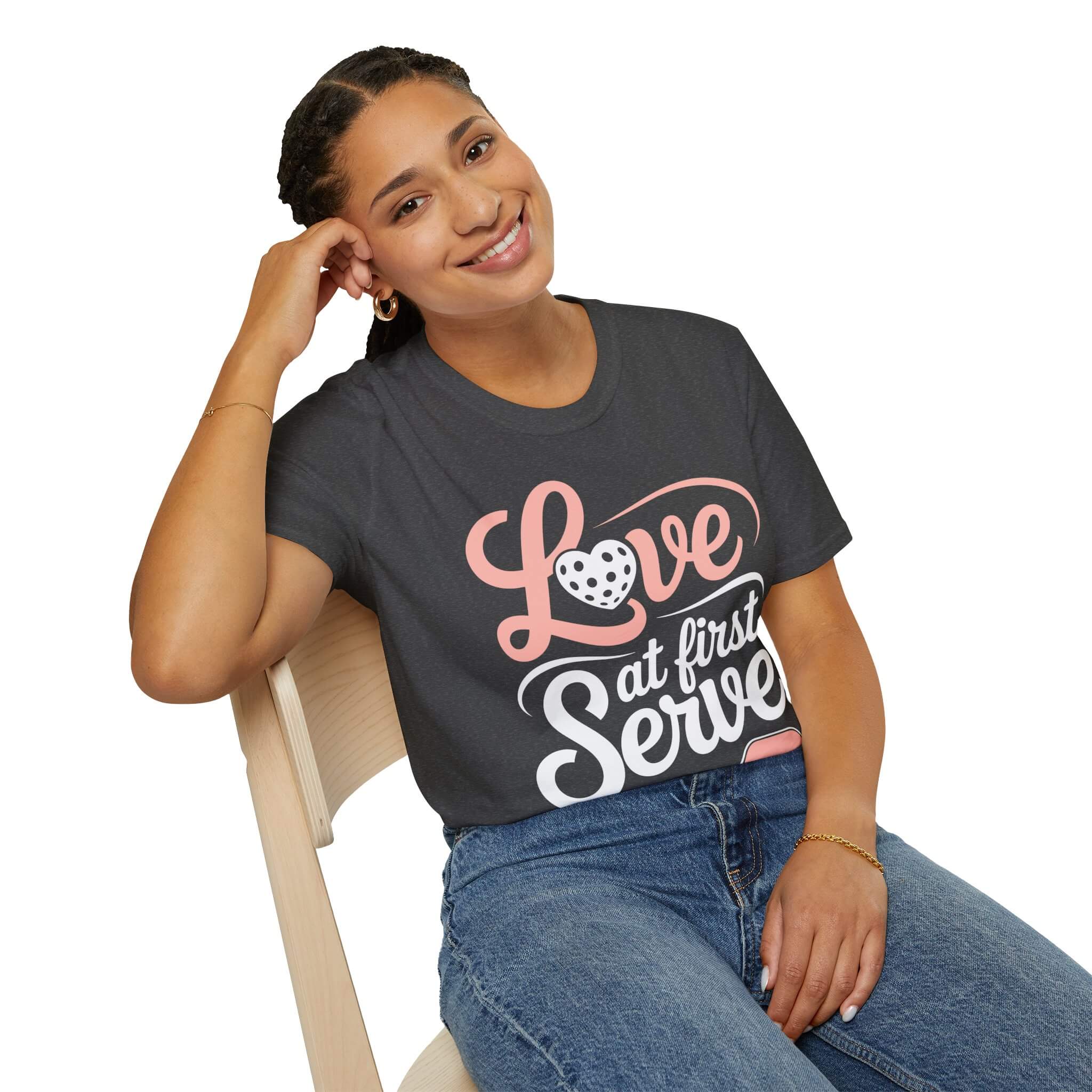 Love at First Serve - Pickleball Love T-Shirt