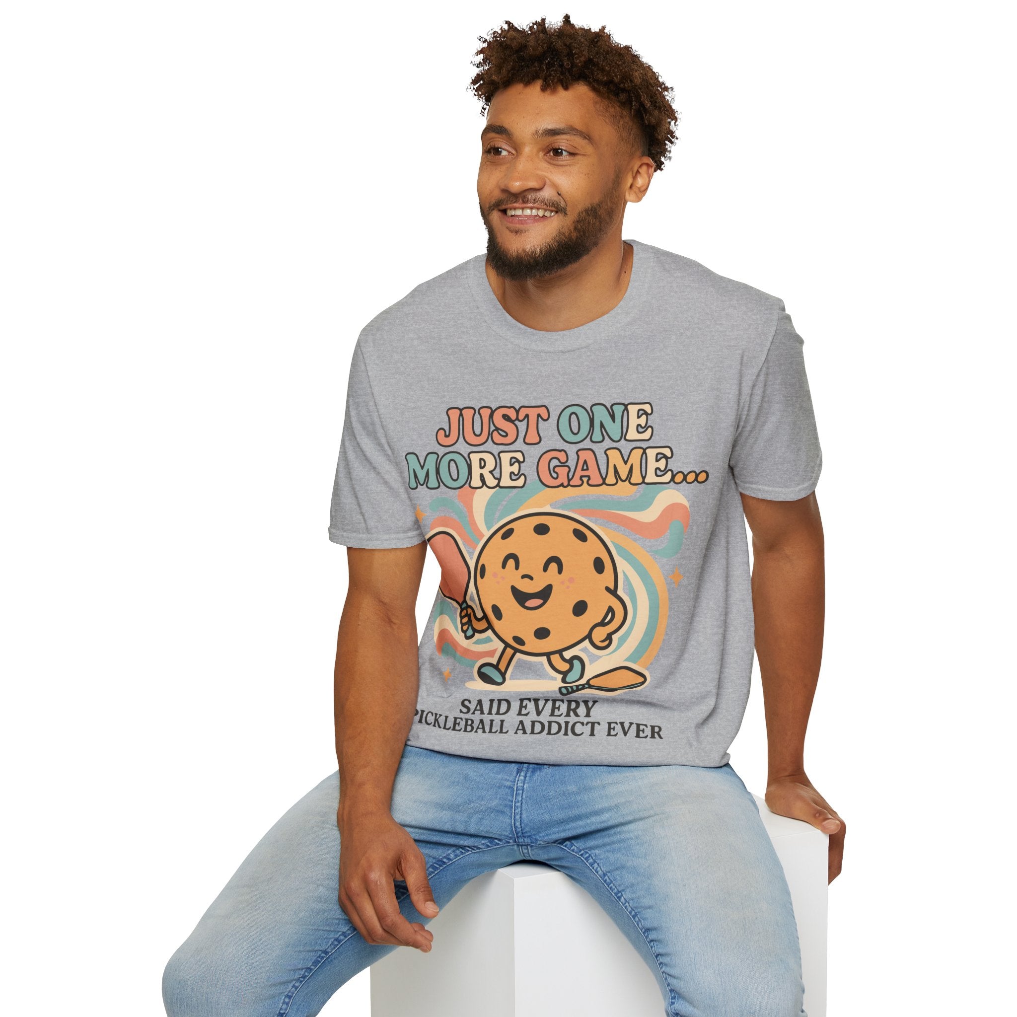 Just One More Game Said Every Pickleball Addict Ever - Humorous Pickleball Tee