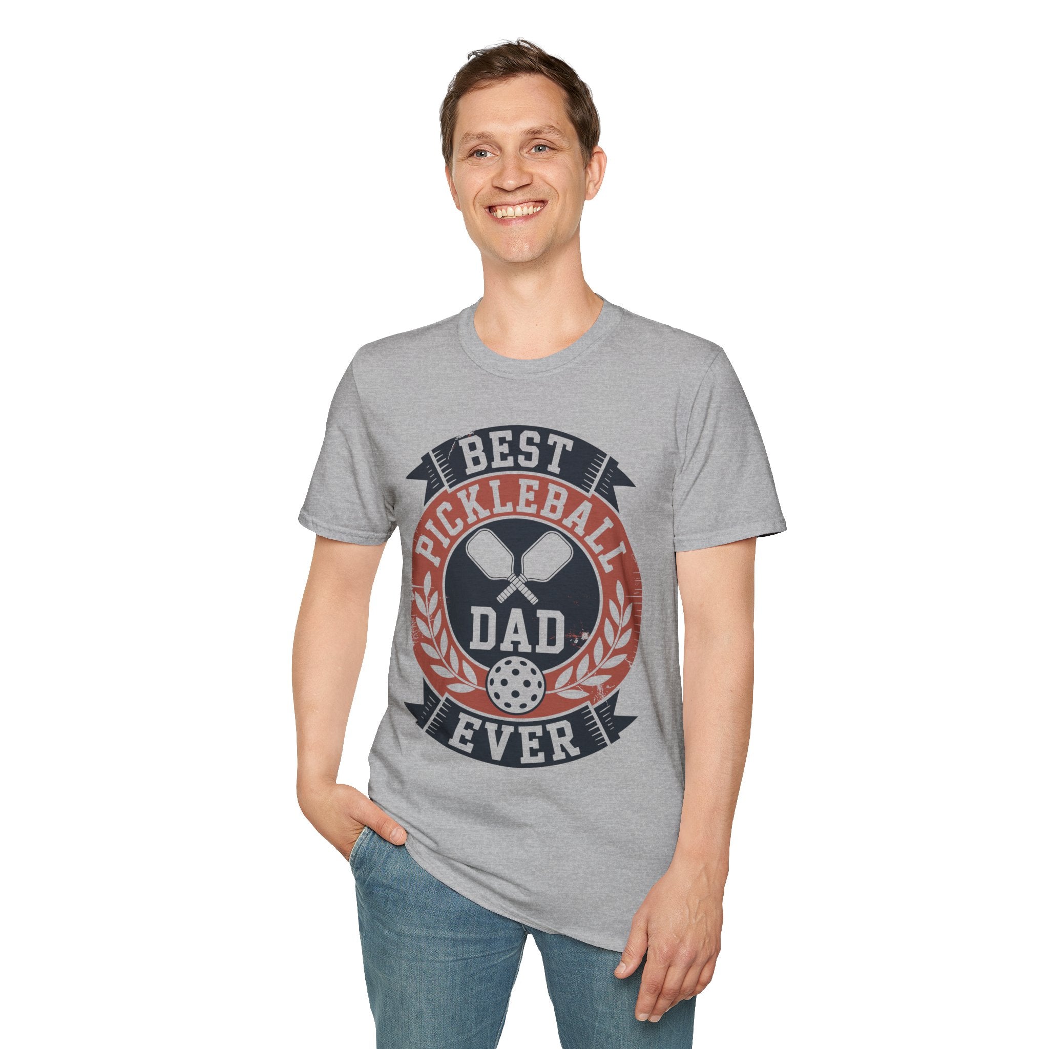 Best Pickleball Dad Ever - Gift Tee for Fathers