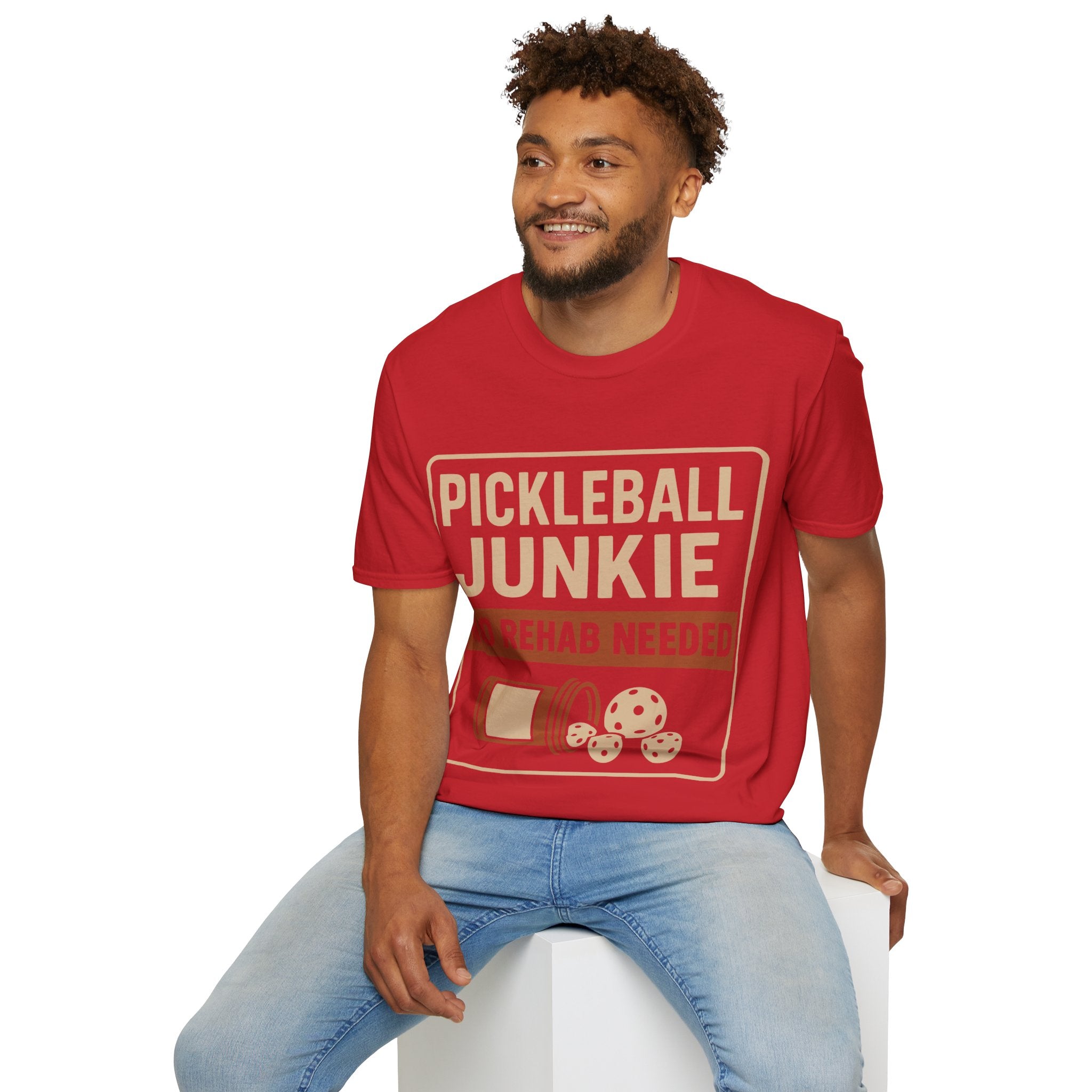 Pickleball Junkie No Rehab Needed - Funny T-Shirt