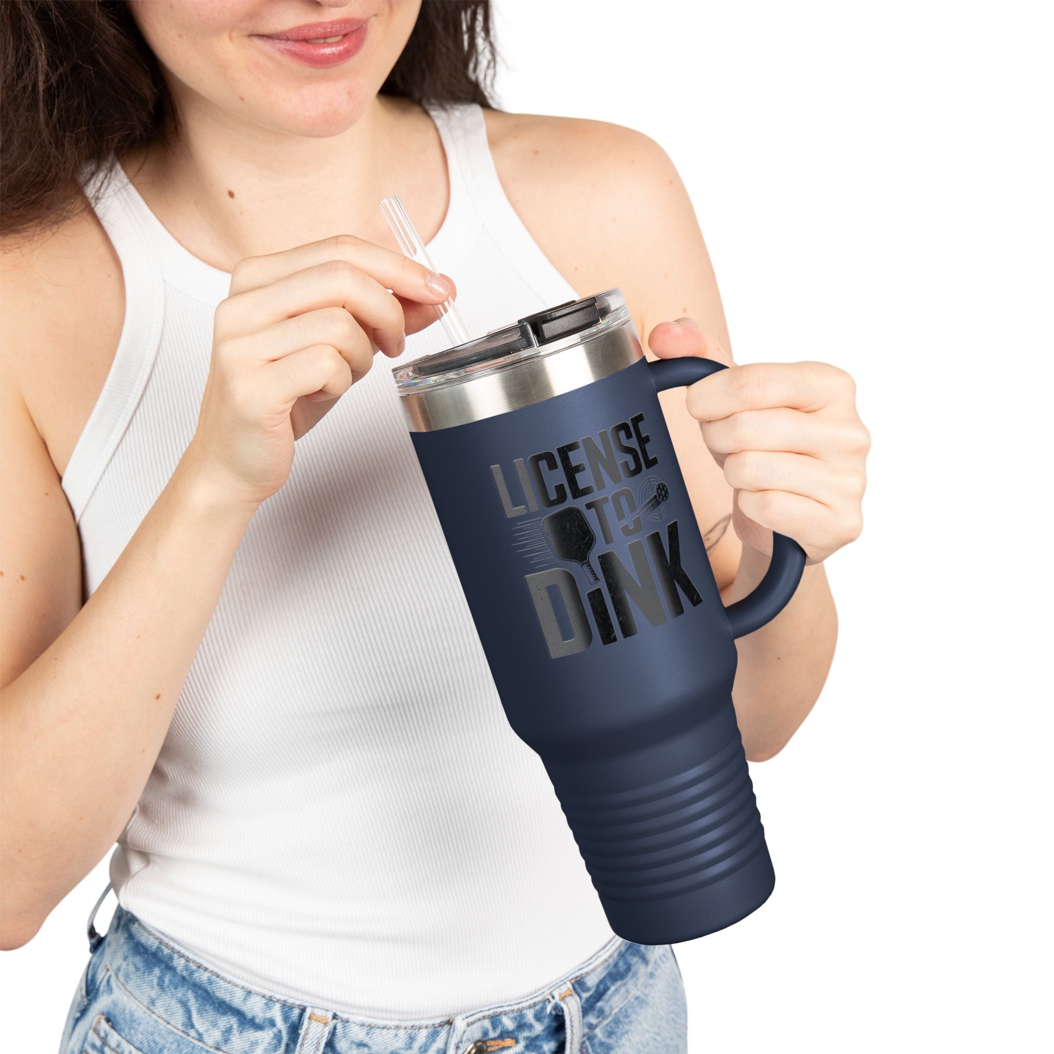 License to Dink Insulated Travel Mug, 40oz