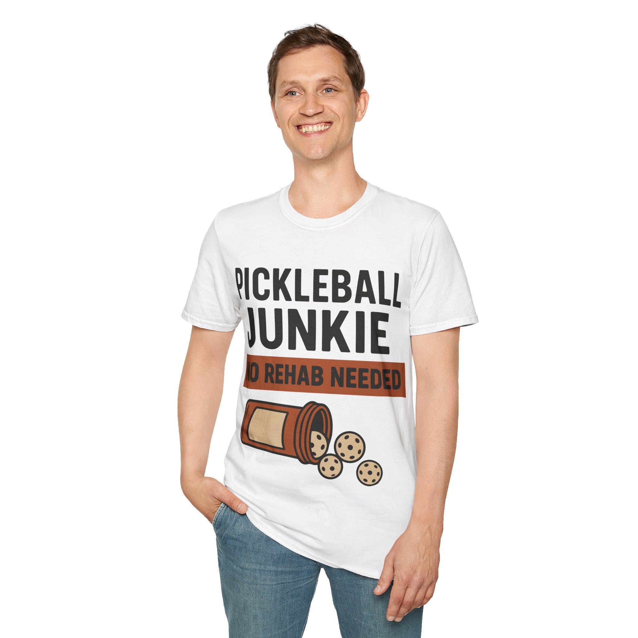 Pickleball Junkie No Rehab Needed - Funny T-Shirt