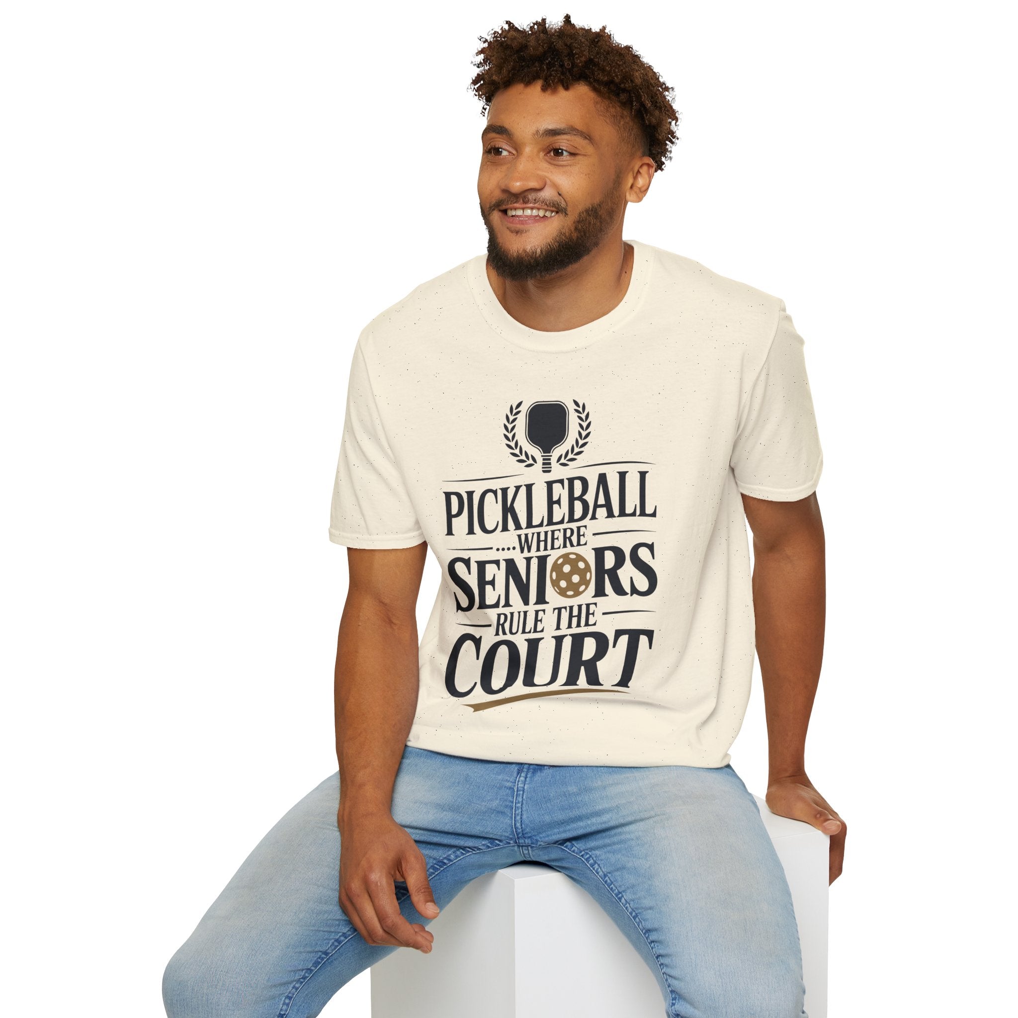 Pickleball Where Seniors Rule the Court - Sporty T-Shirt
