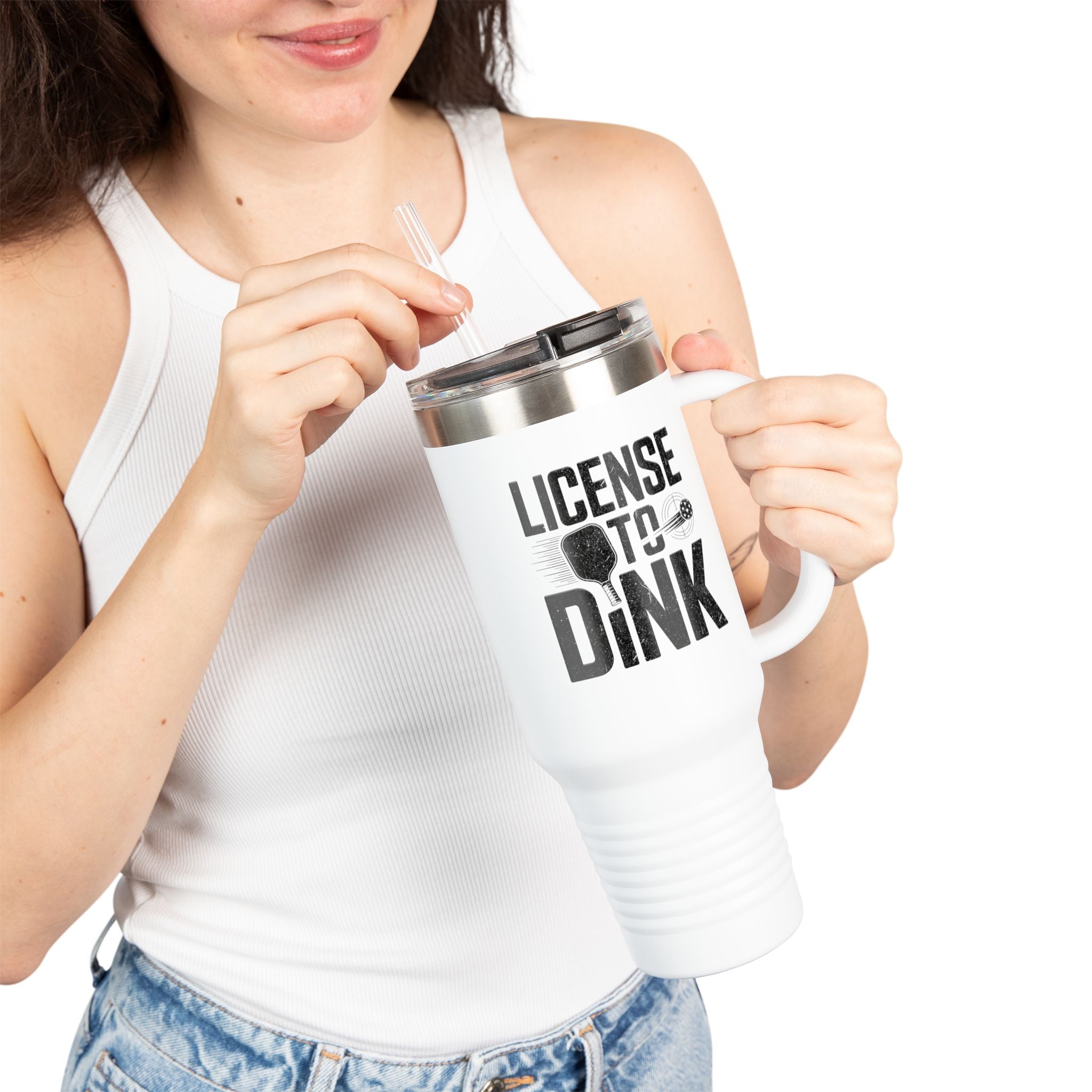 License to Dink Insulated Travel Mug, 40oz